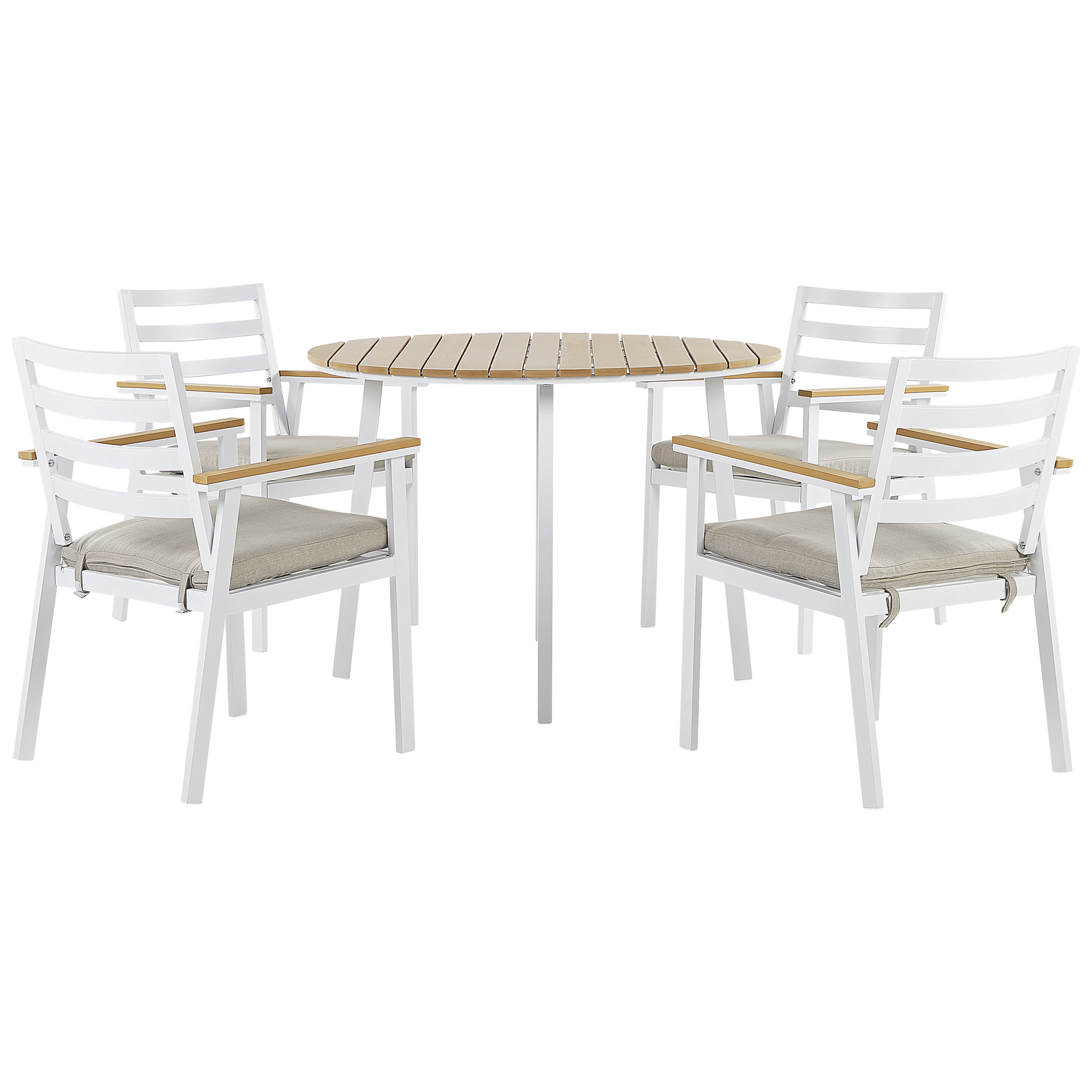 Tuintafelset Kunststof Beige CAVOLI