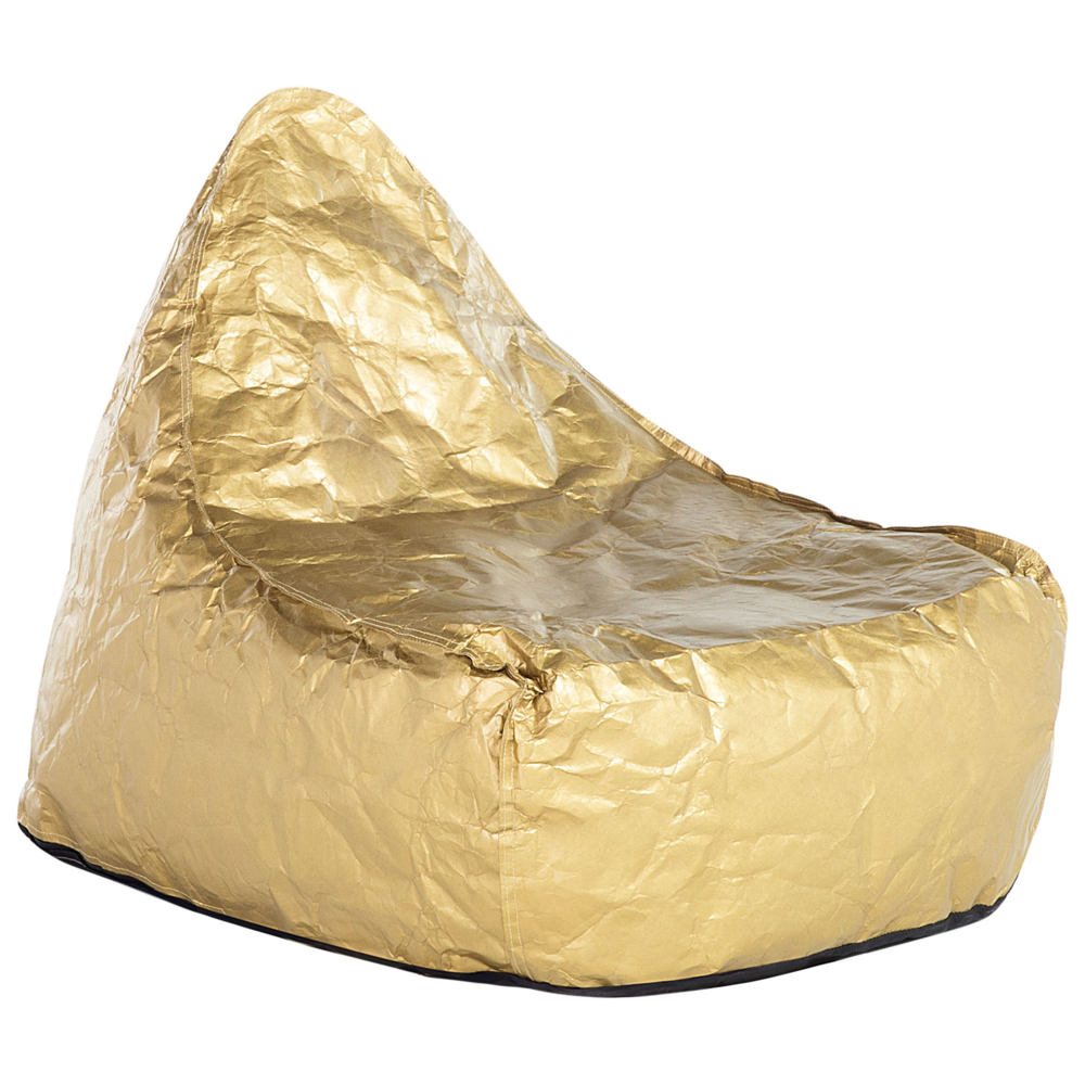 Image of Sedia a sacco a goccia a goccia Sedia a Pour Poltrona sacco dorato Sedia da gaming moderna