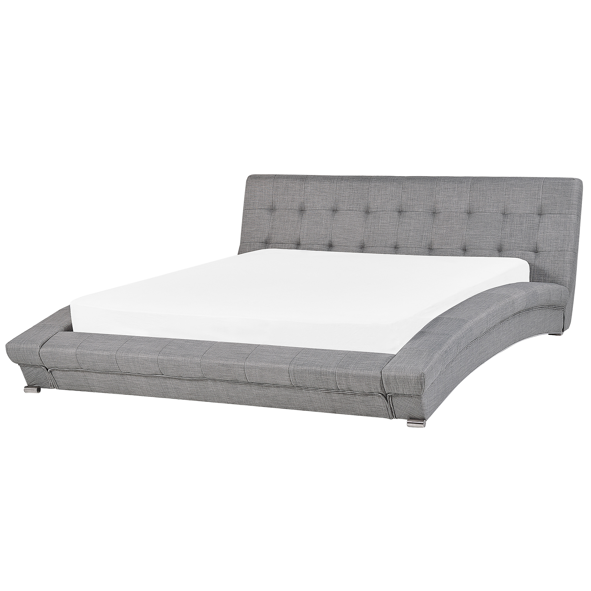 Waterbed stof grijs 180 x 200 cm LILLE