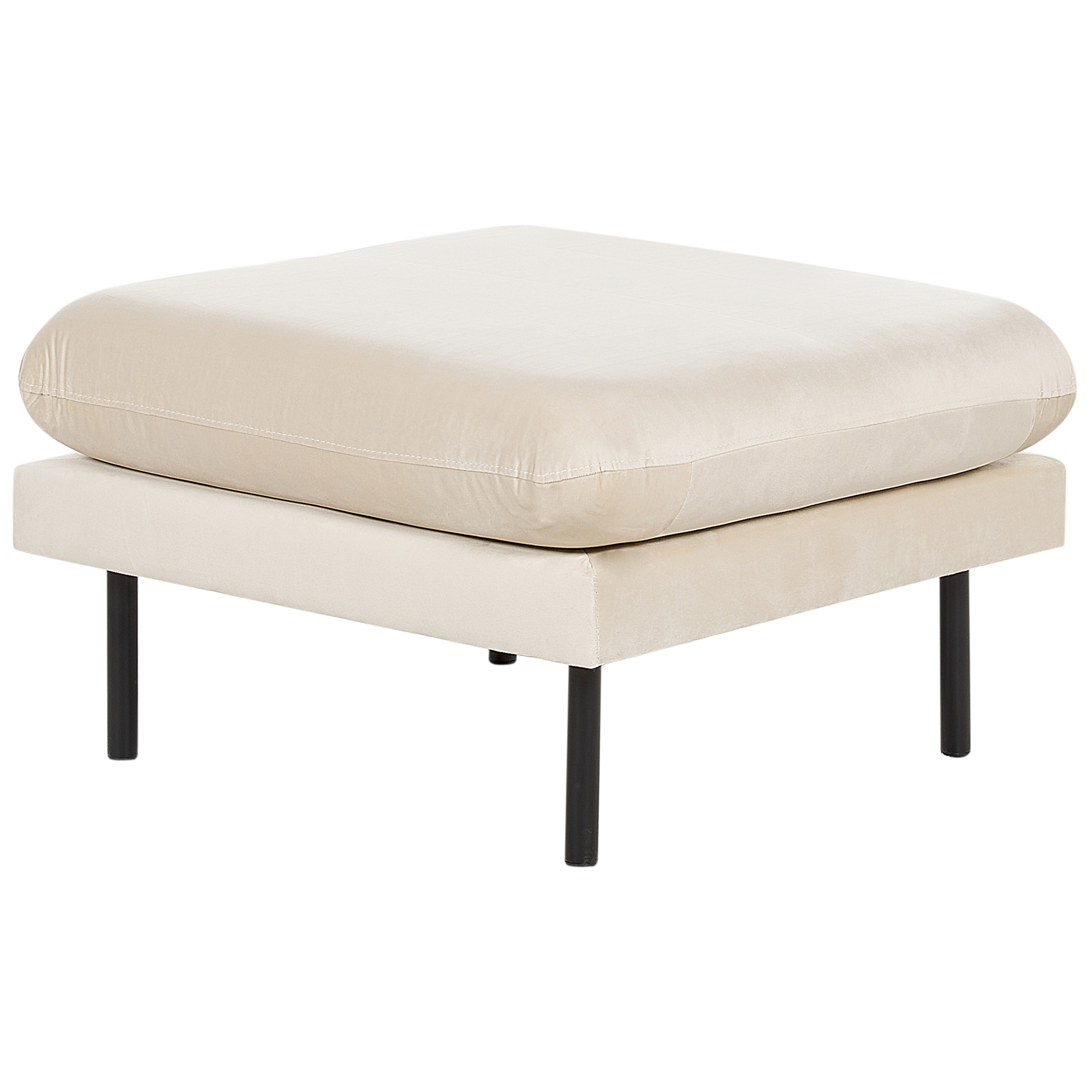 Ottomaan fluweel lichtbeige VINTERBRO