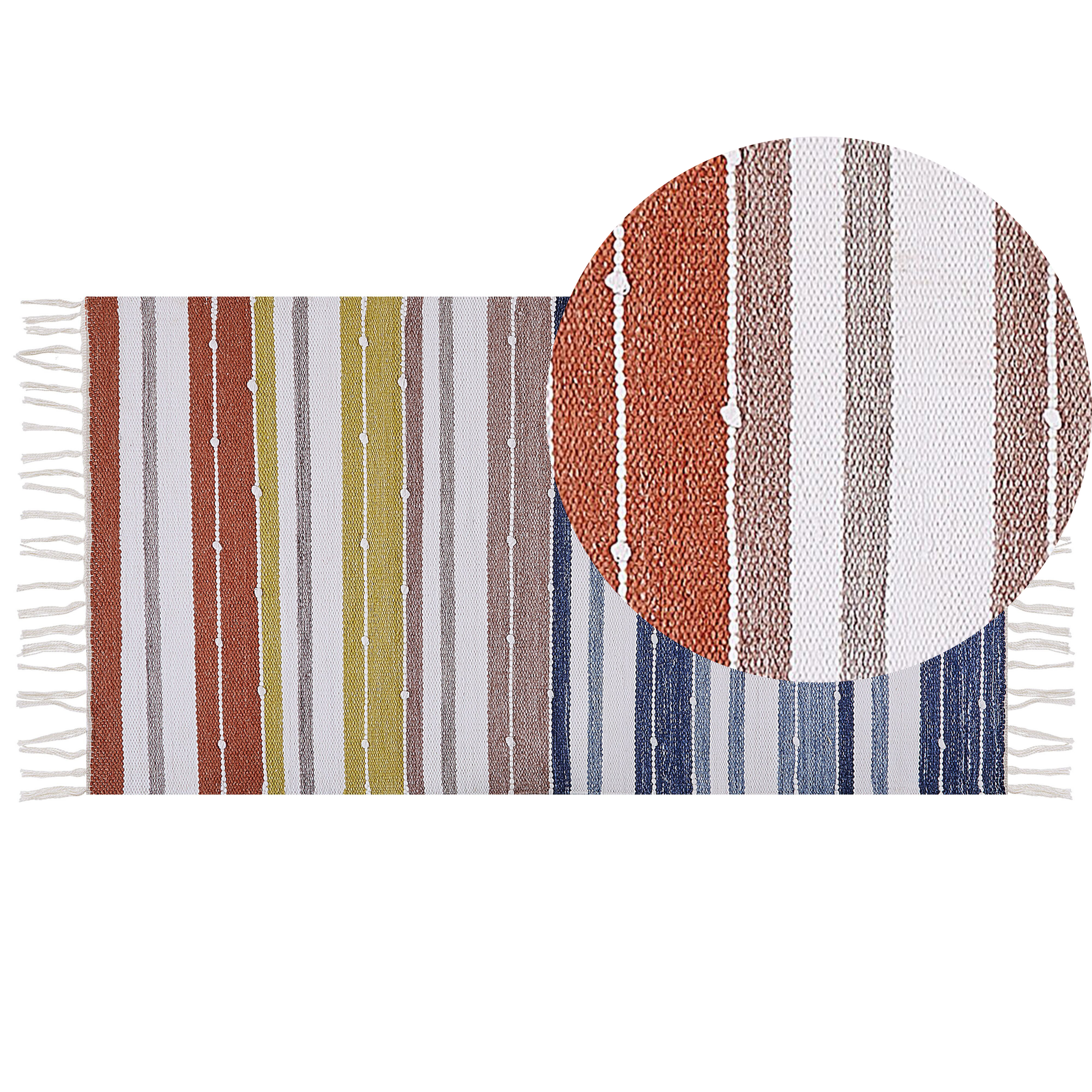 Vloerkleed polyester meerkleurig 80 x 150 cm TOZAKLI