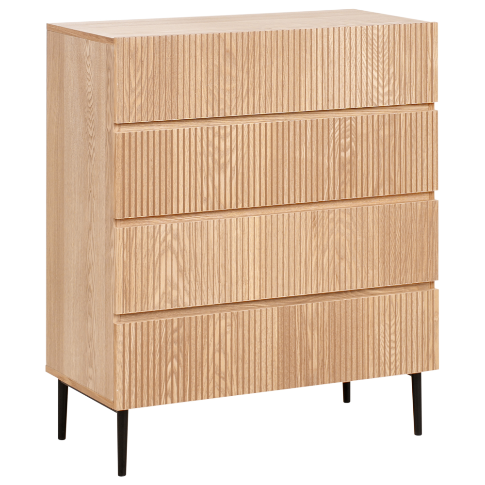 Cassettiera a 4 cassetti marrone stile moderno