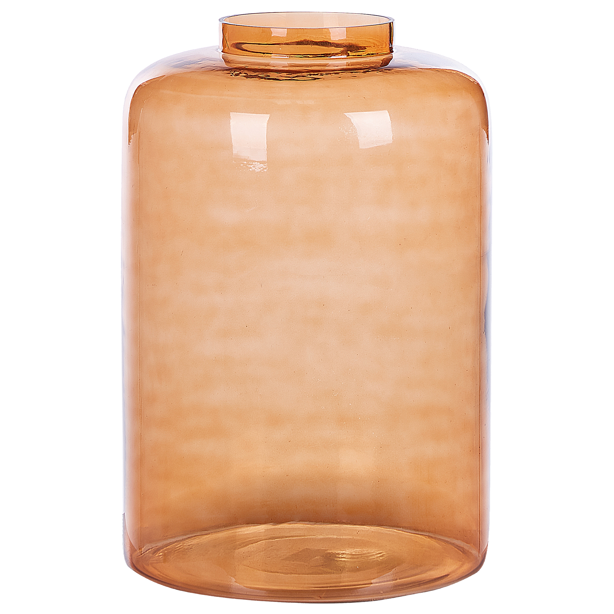 Glas Decovaas 41 cm Oranje MIRCHI