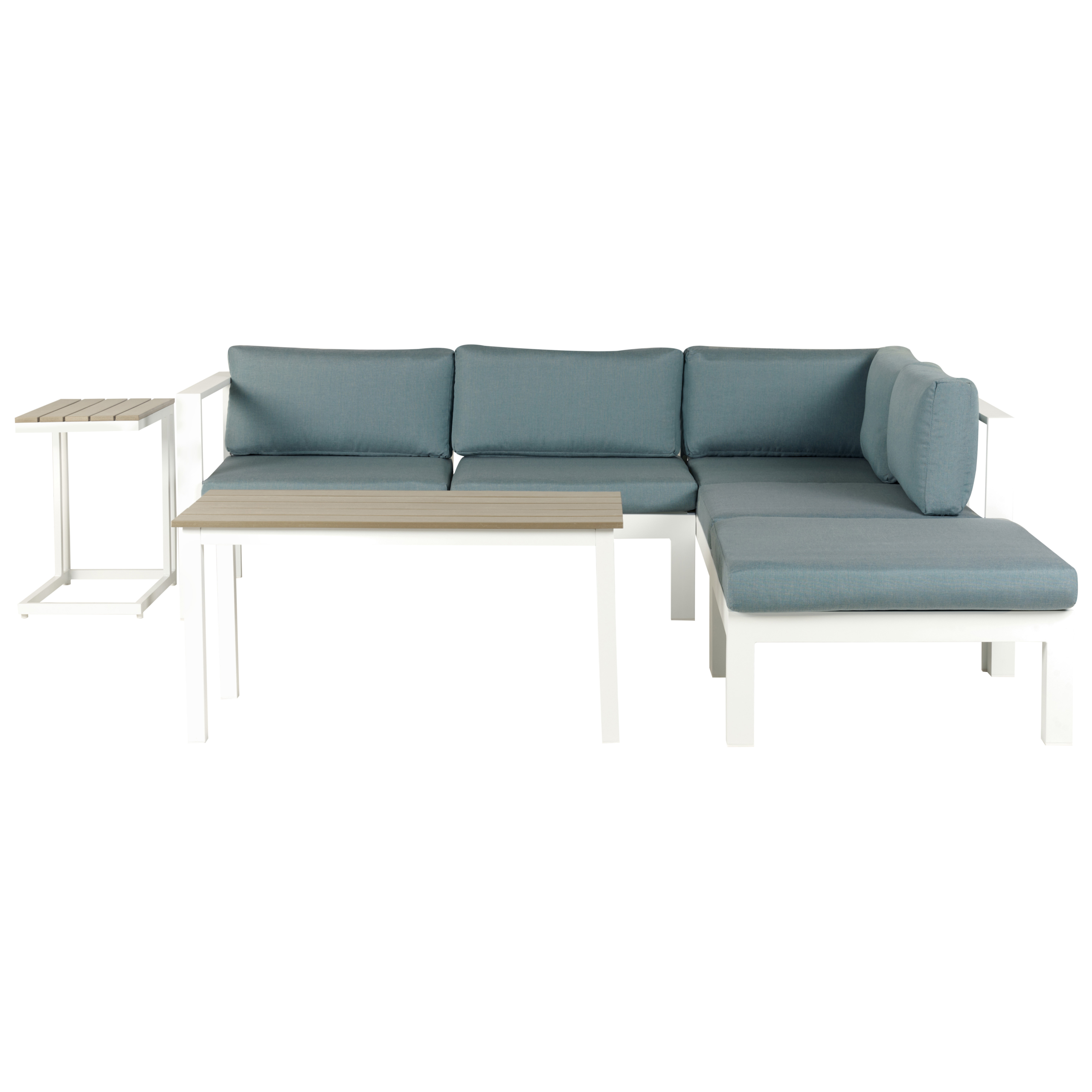 Loungeset Linkerzijde Aluminium Groen MESSINA