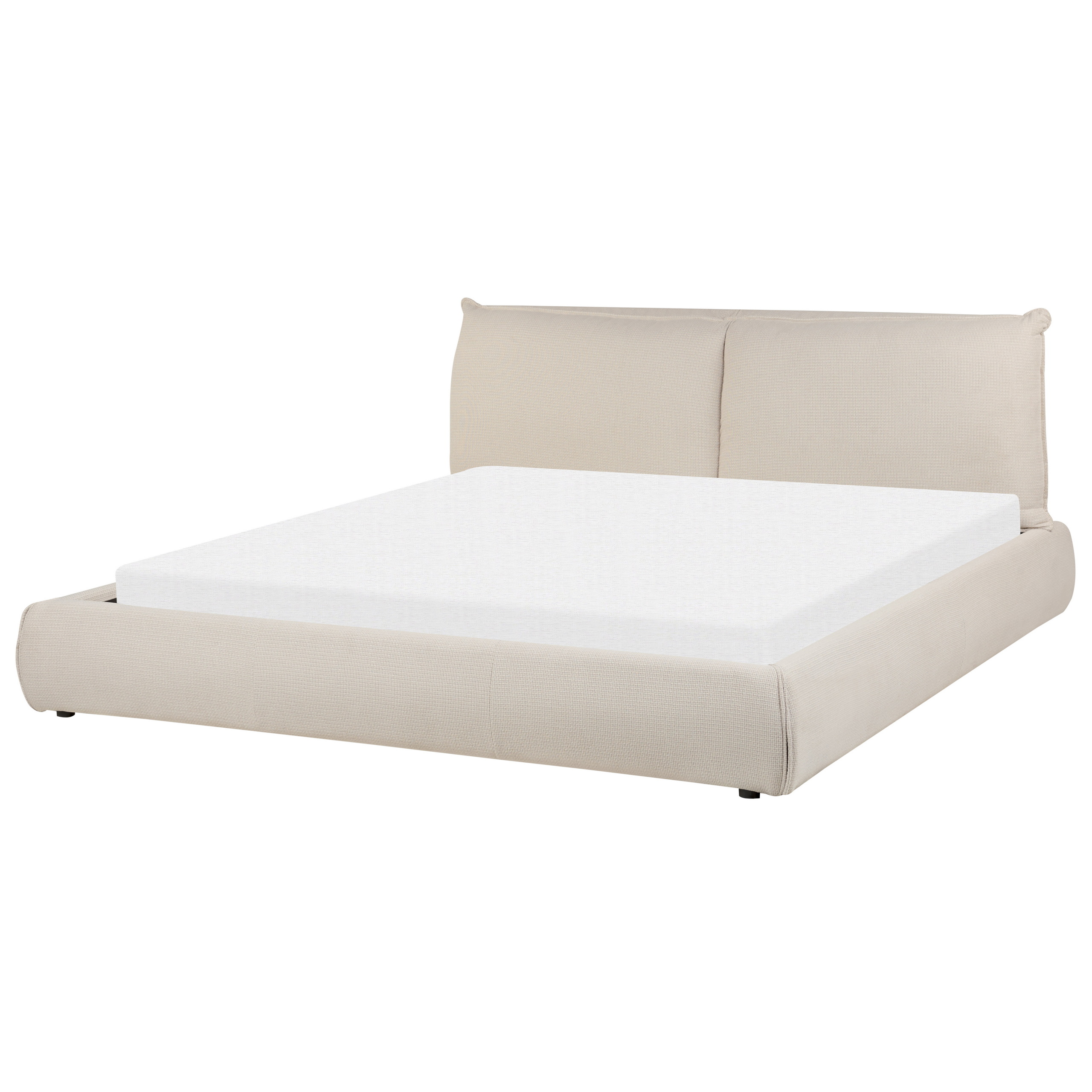 Bed stof beige 180 x 200 cm VINAY