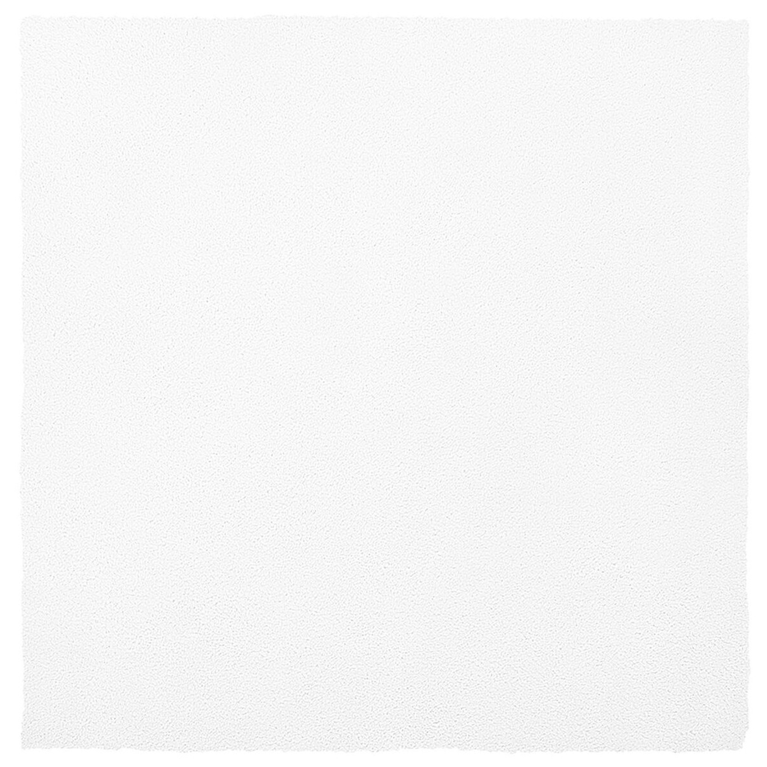 Vloerkleed polyester wit 200 x 200 cm DEMRE