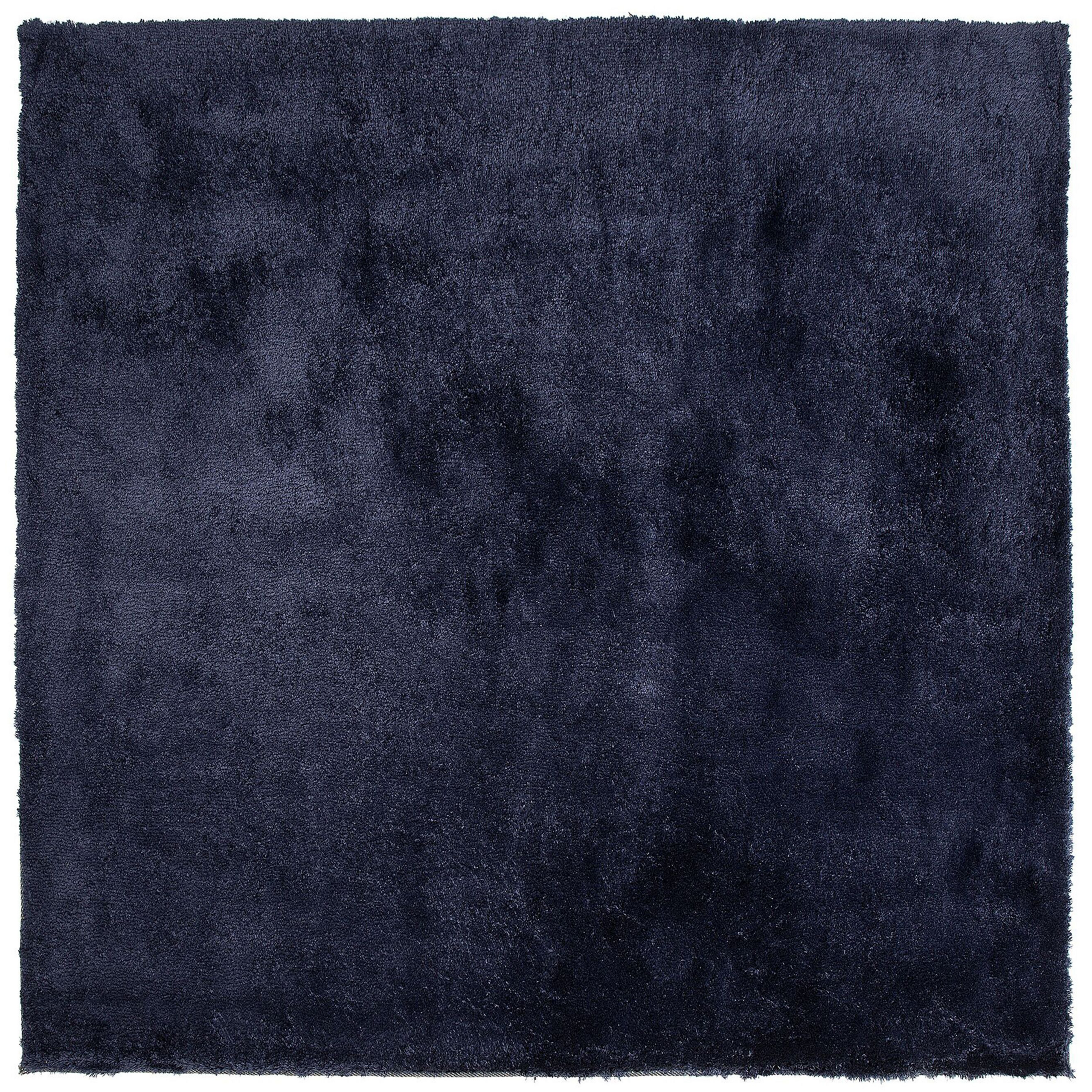 Vloerkleed polyester donkerblauw 200 x 200 cm EVREN