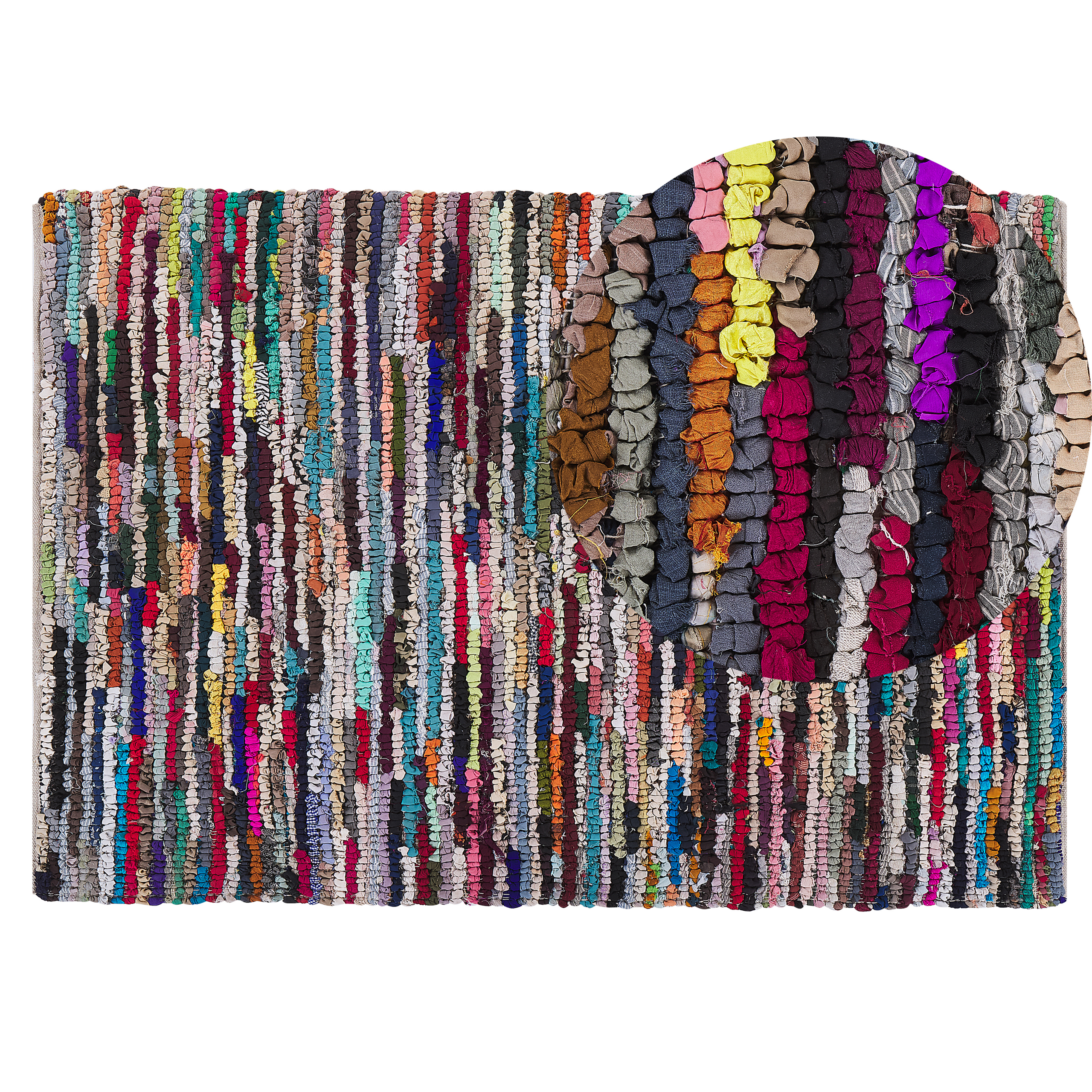 Vloerkleed polyester multicolor 140 x 200 cm BAFRA