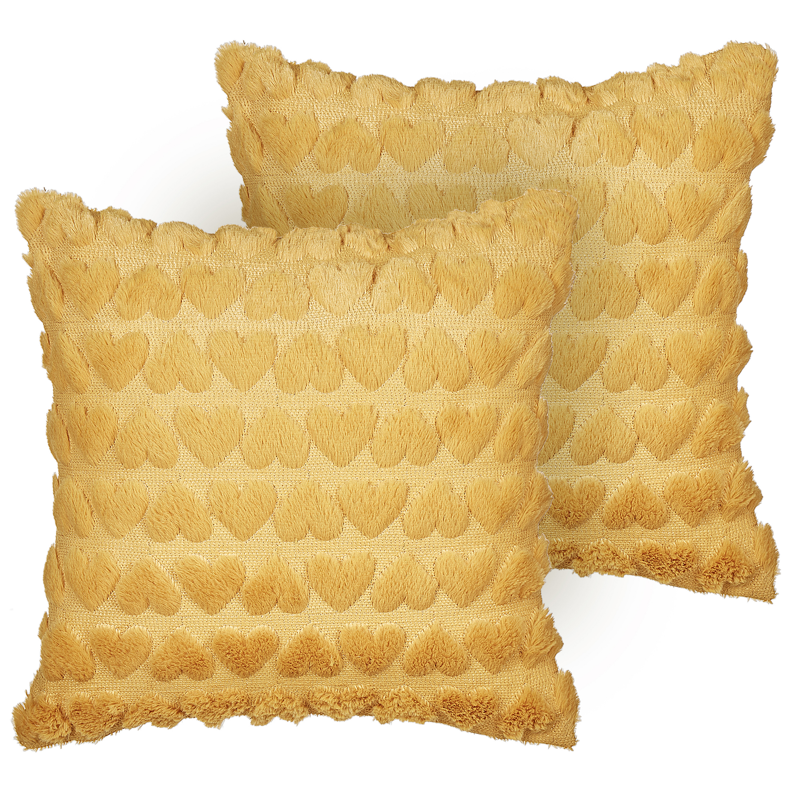 Set van 2 kussens Getuft Geel ASTRANTIA 45 x 45 cm