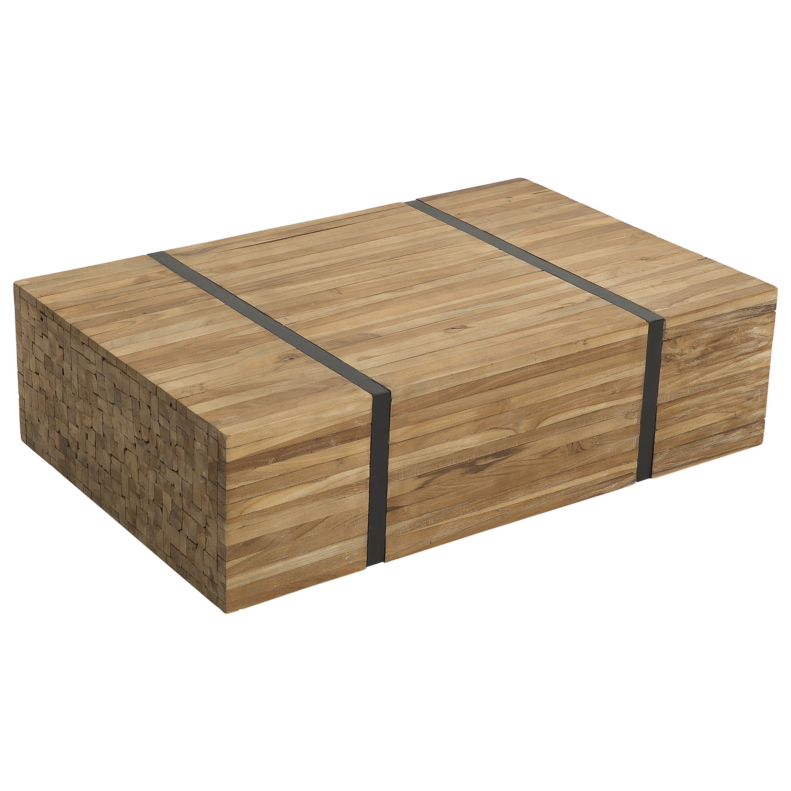 Salontafel Teakhout Mat Lichte houtkleur GANDER