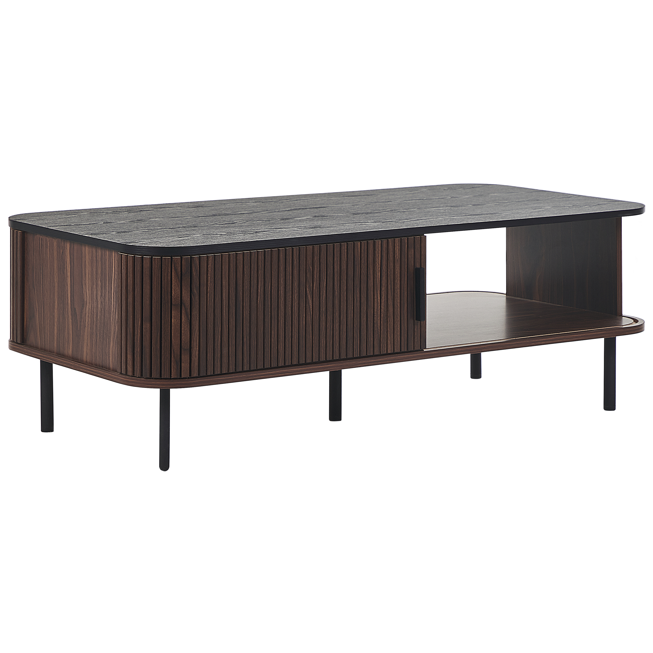 Salontafel MDF Gepoedercoat Donkere houtkleur JOSE