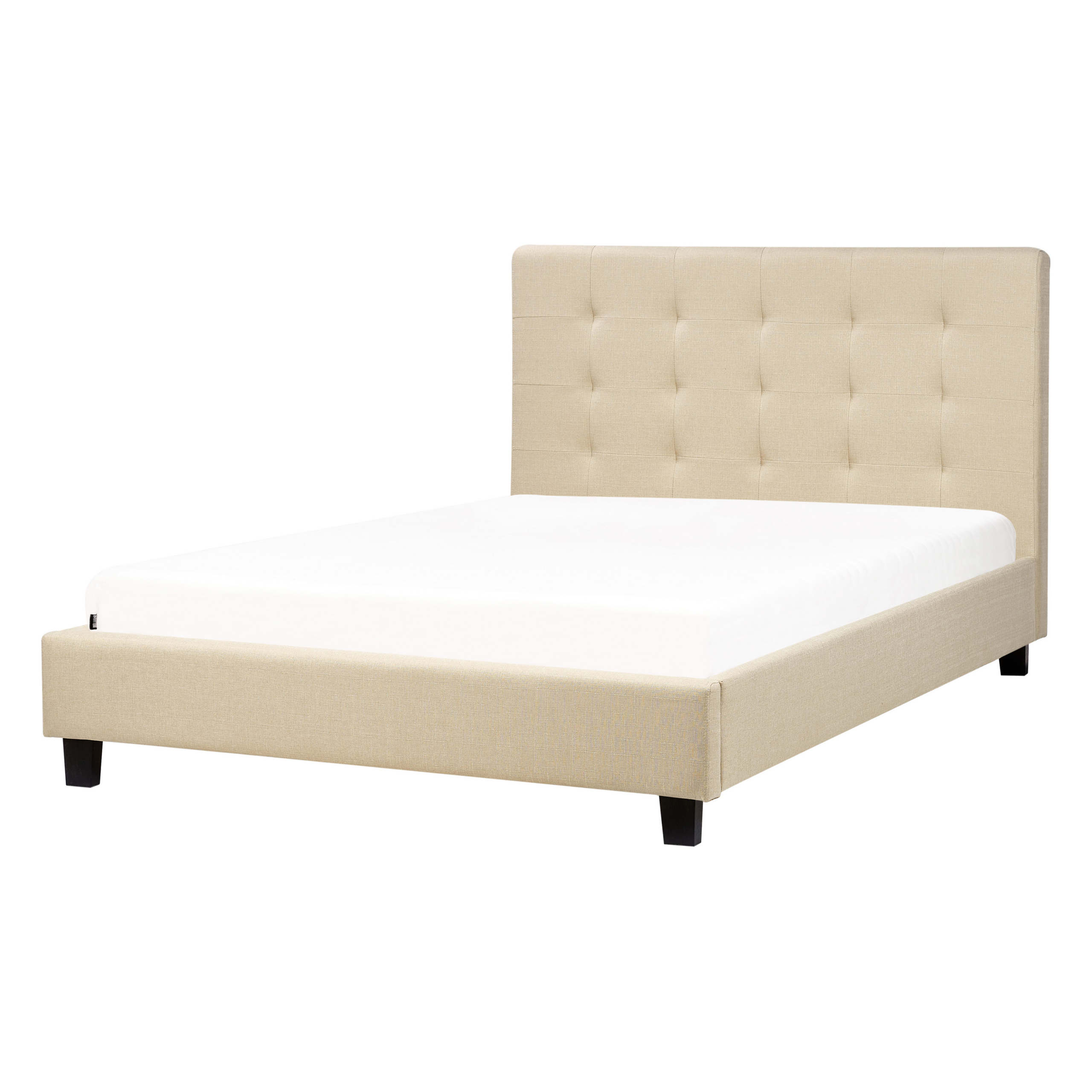 Bed stof beige 140 x 200 cm LA ROCHELLE