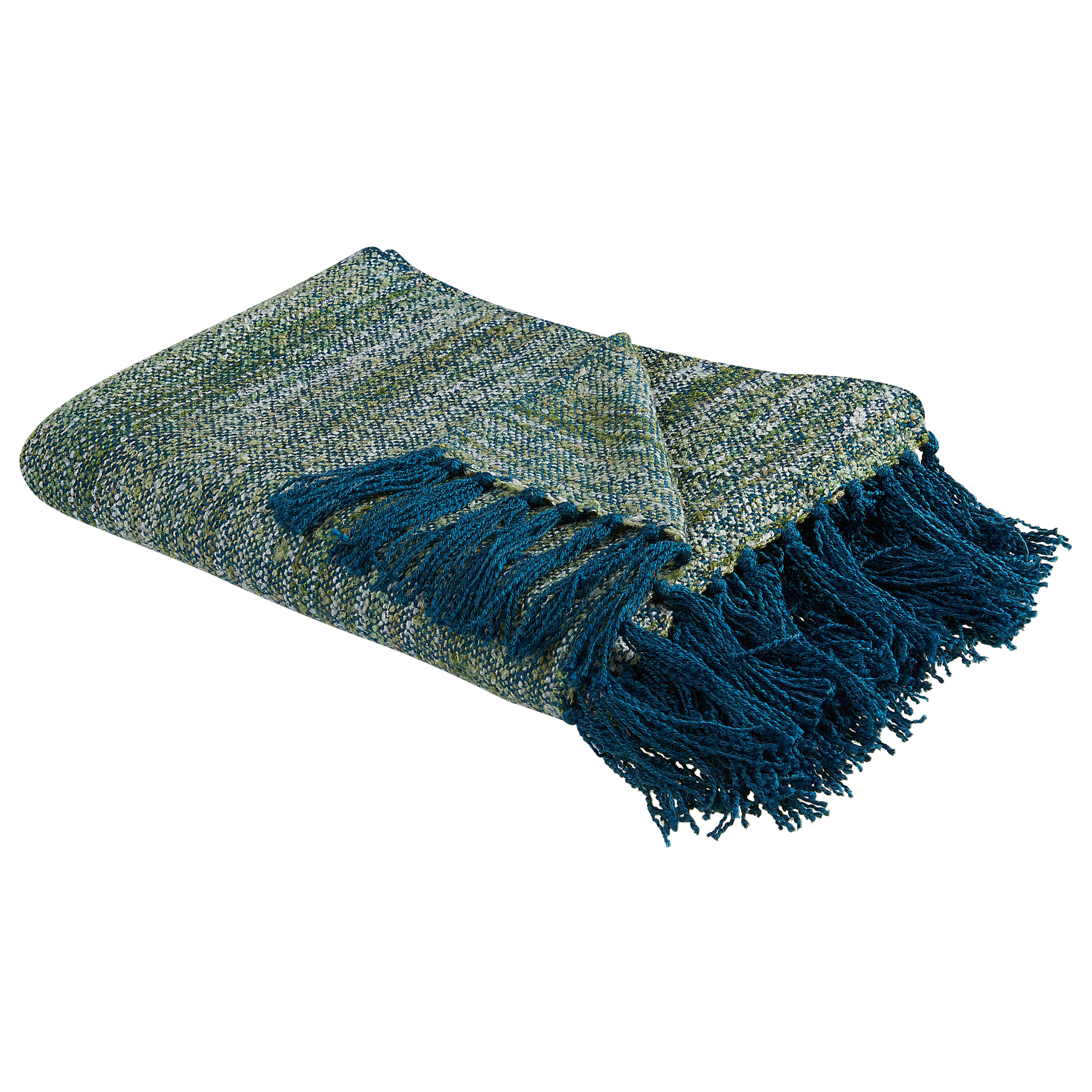 Deken blauw/groen 130 x 170 cm PAIRE