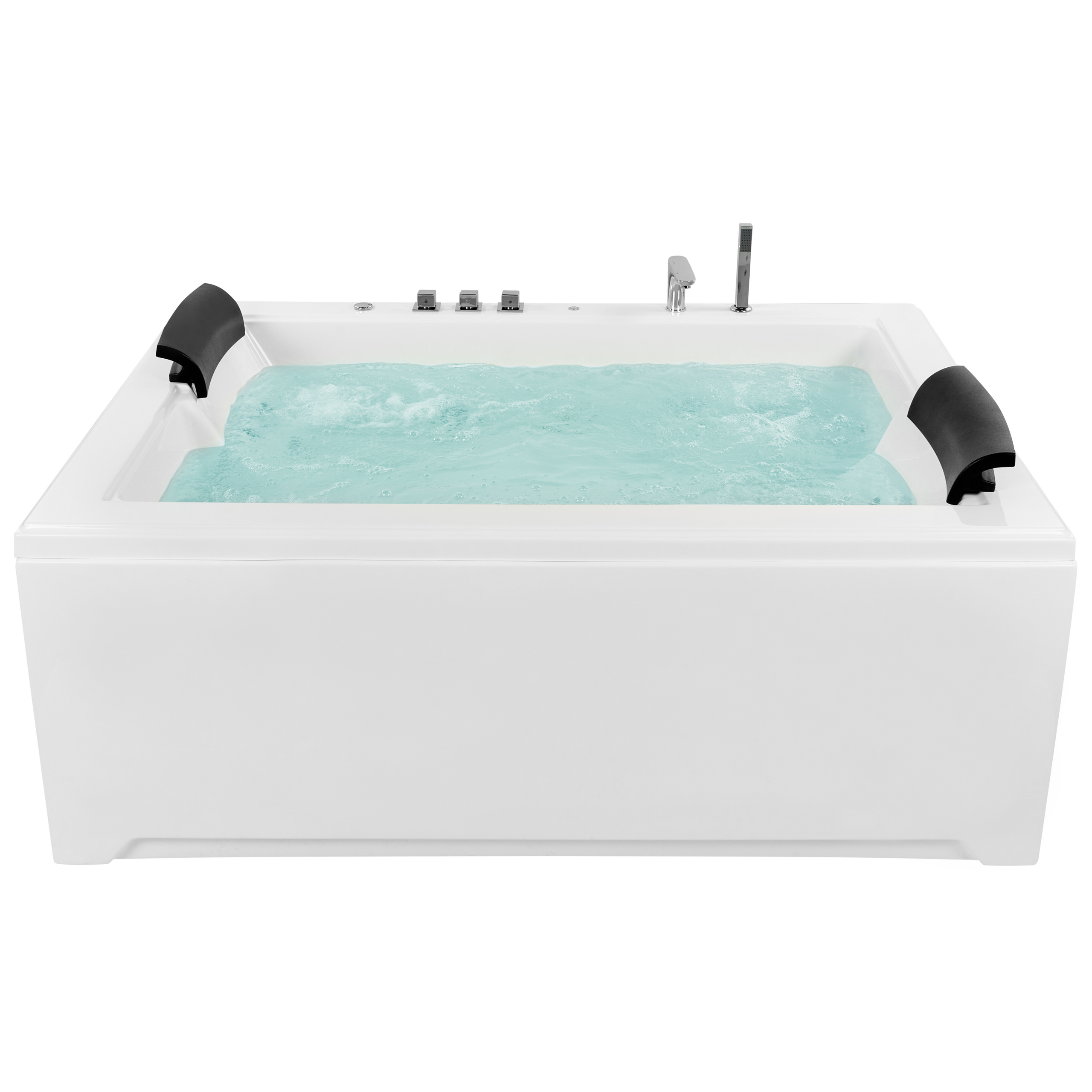 Badkuip vrijstaand whirlpool LED 183 x 142 cm SALAMANCA