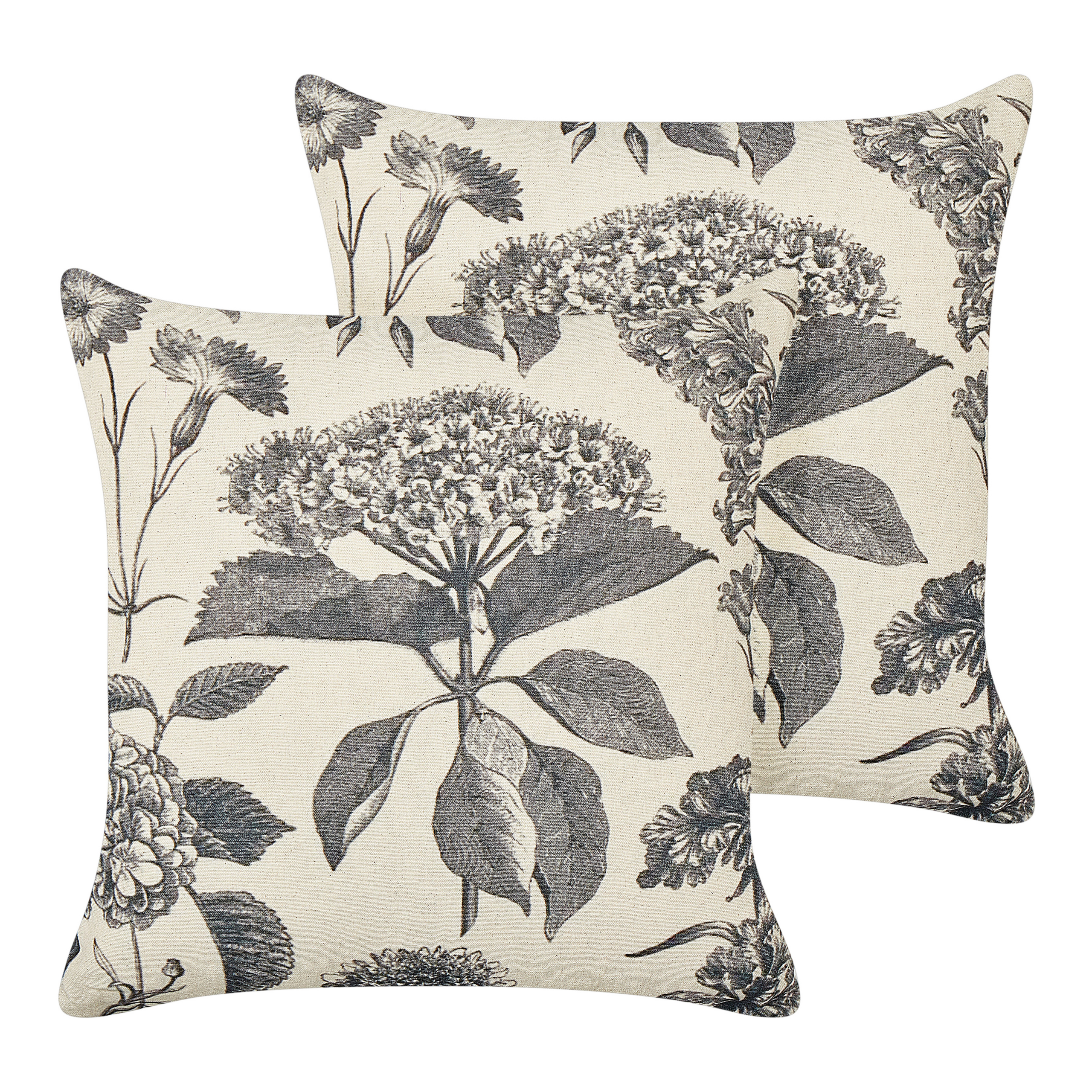 Set van 2 kussens Katoen Grijs ROSEMARY 45 x 45 cm