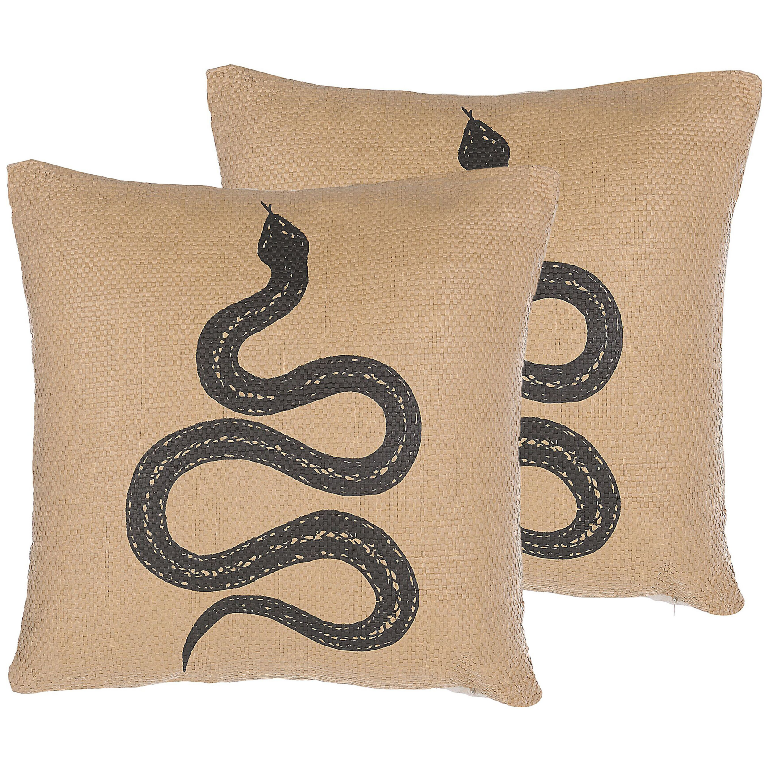 Set van 2 kussens Beige MANORA 45 x 45 cm