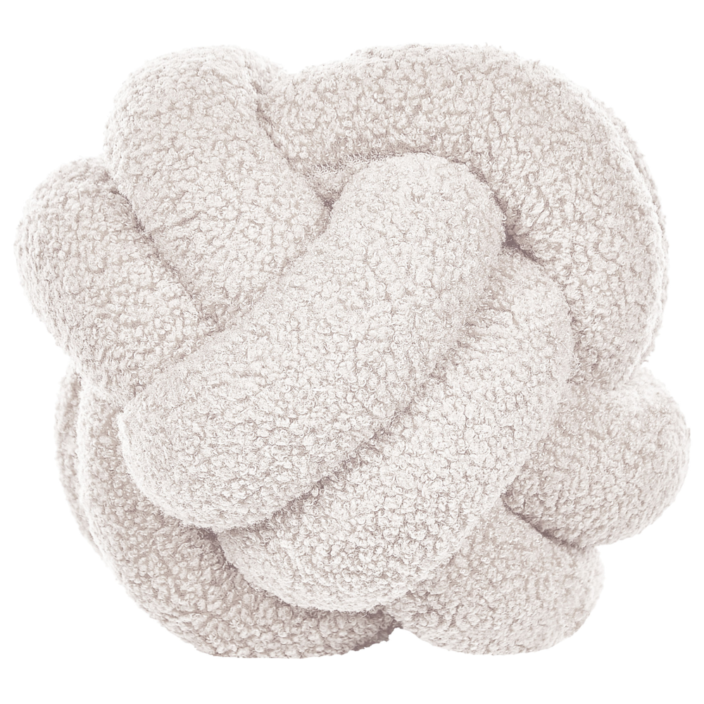 Image of Cuscino Decorativo Cuscino Nodo Velluto Bianco 19 x 19 cm Accessori Decorativi