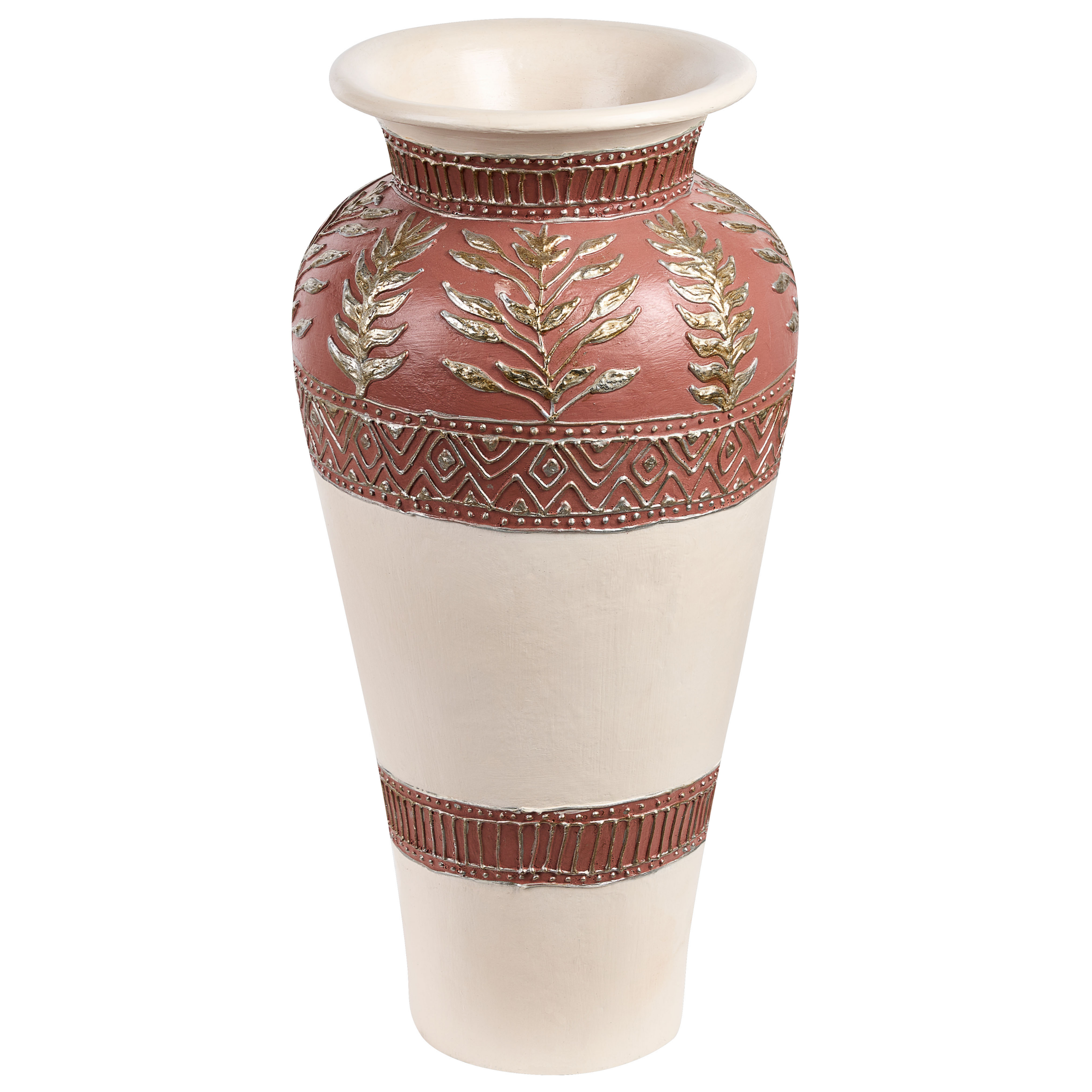 Terracotta Decovaas 60 cm Bruin Goud SEPUTIH