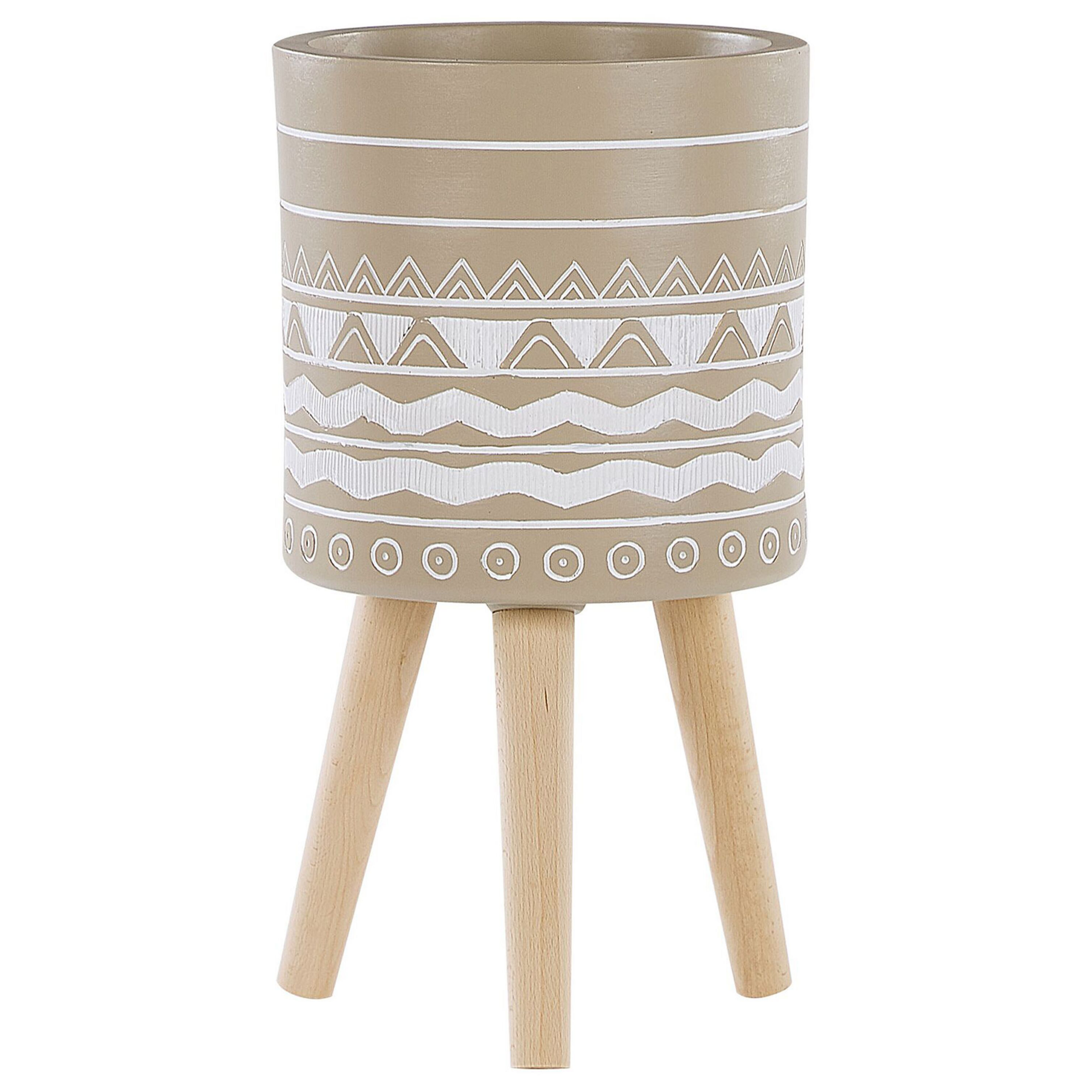 Bloempot beige ⌀ 30 cm MILINA
