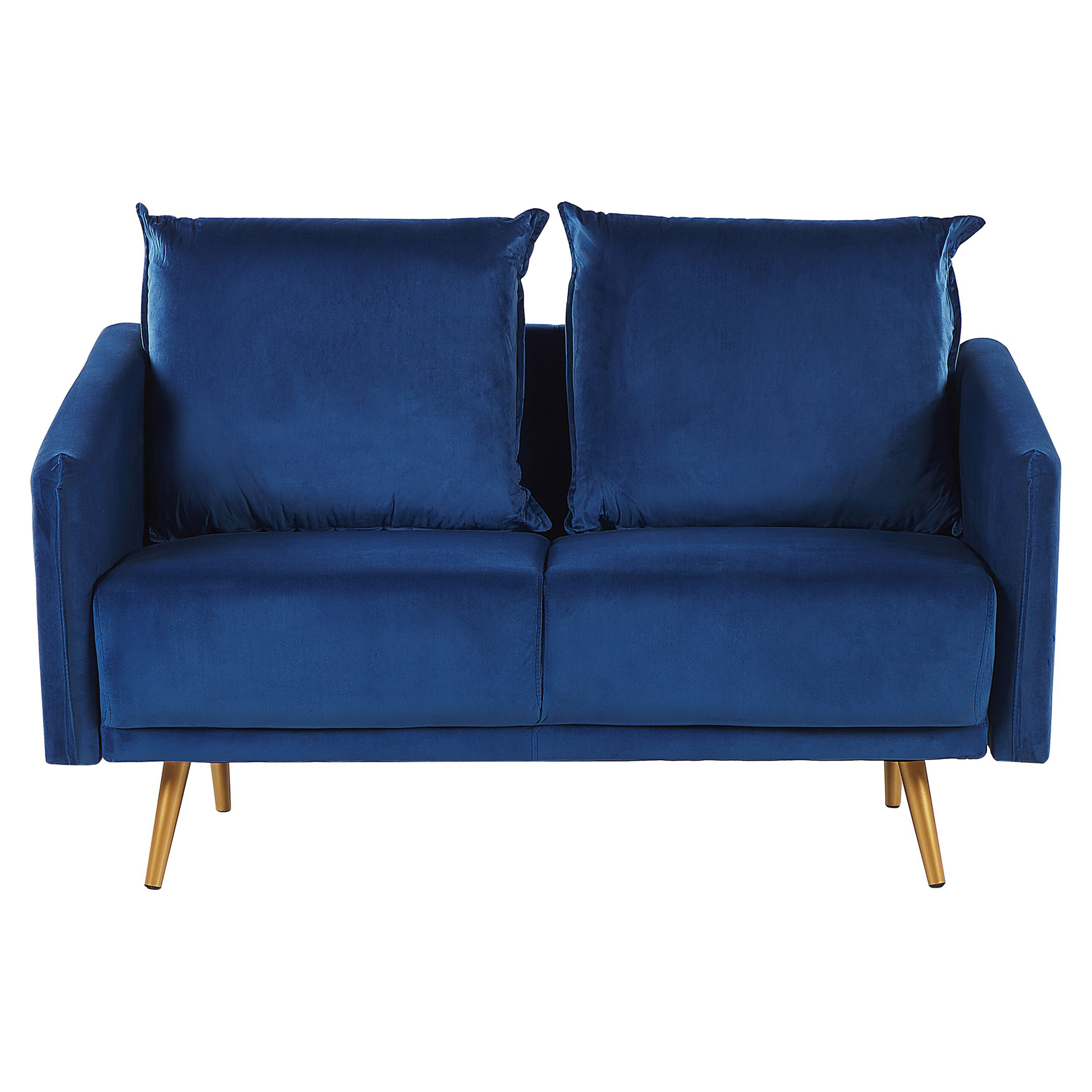 Tweezitsbank fluweel marineblauw MAURA