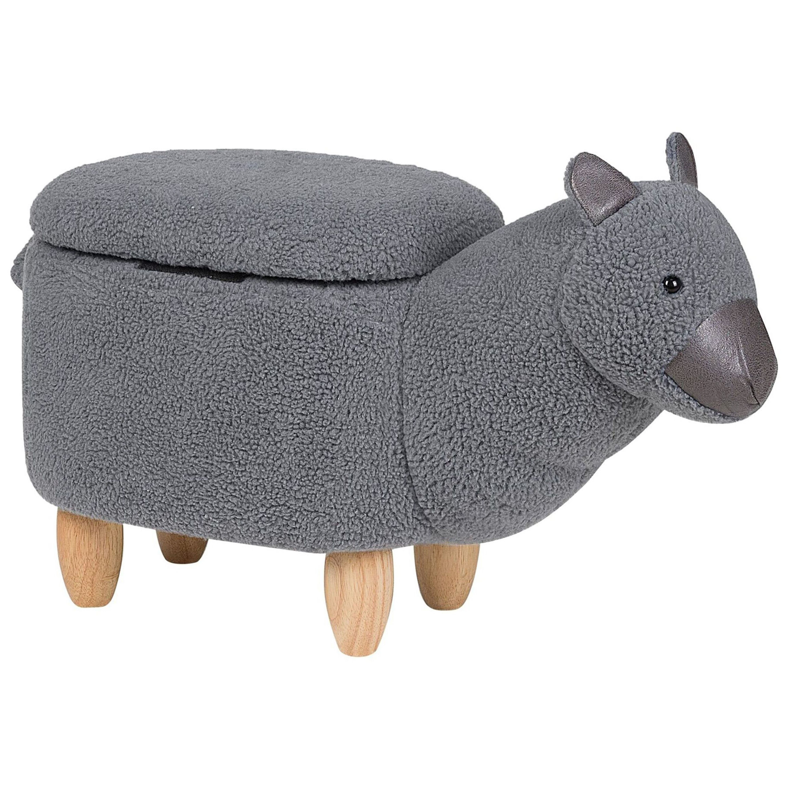 Hocker stof grijs ALPACA