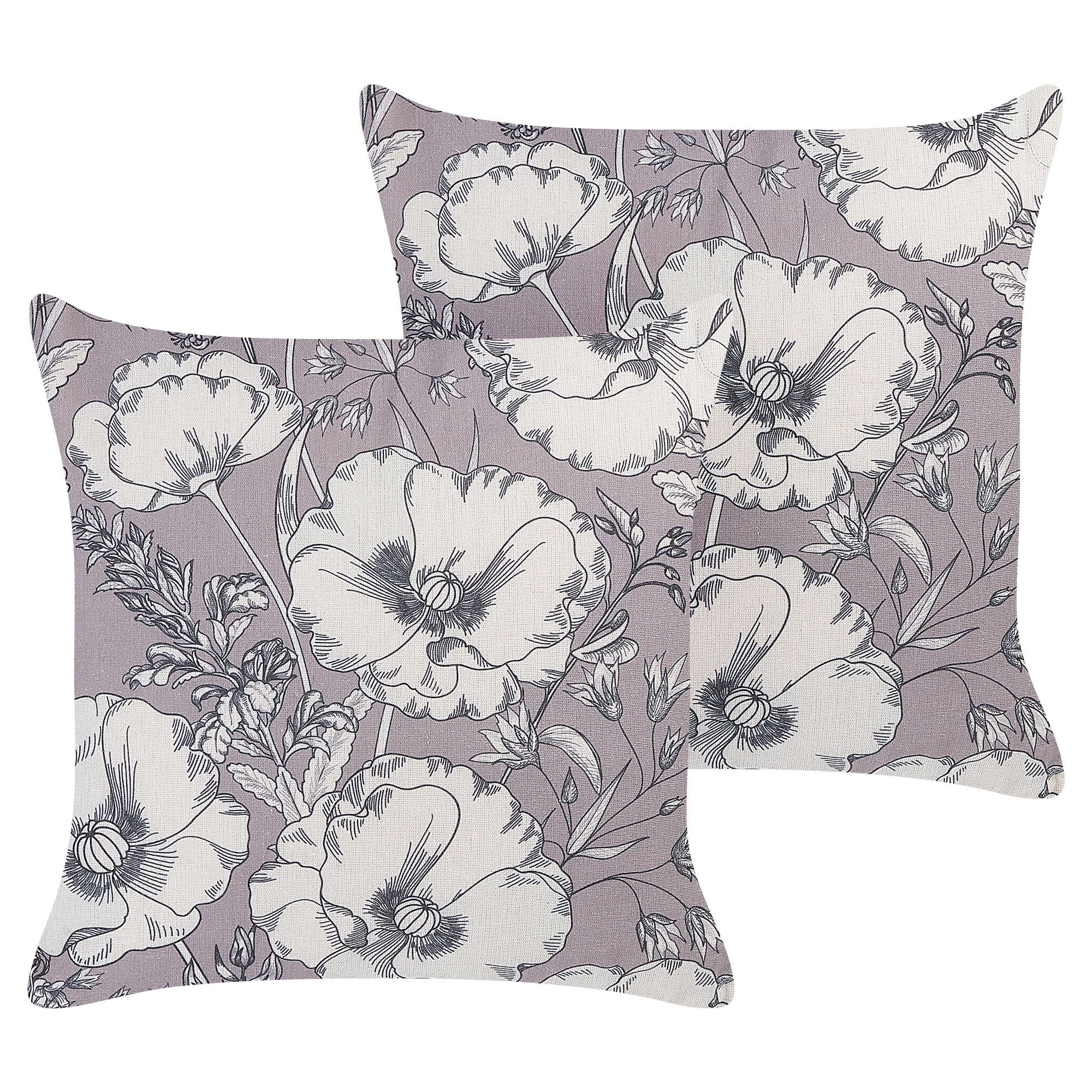Set van 2 kussens Grijs SOPHORA 45 x 45 cm