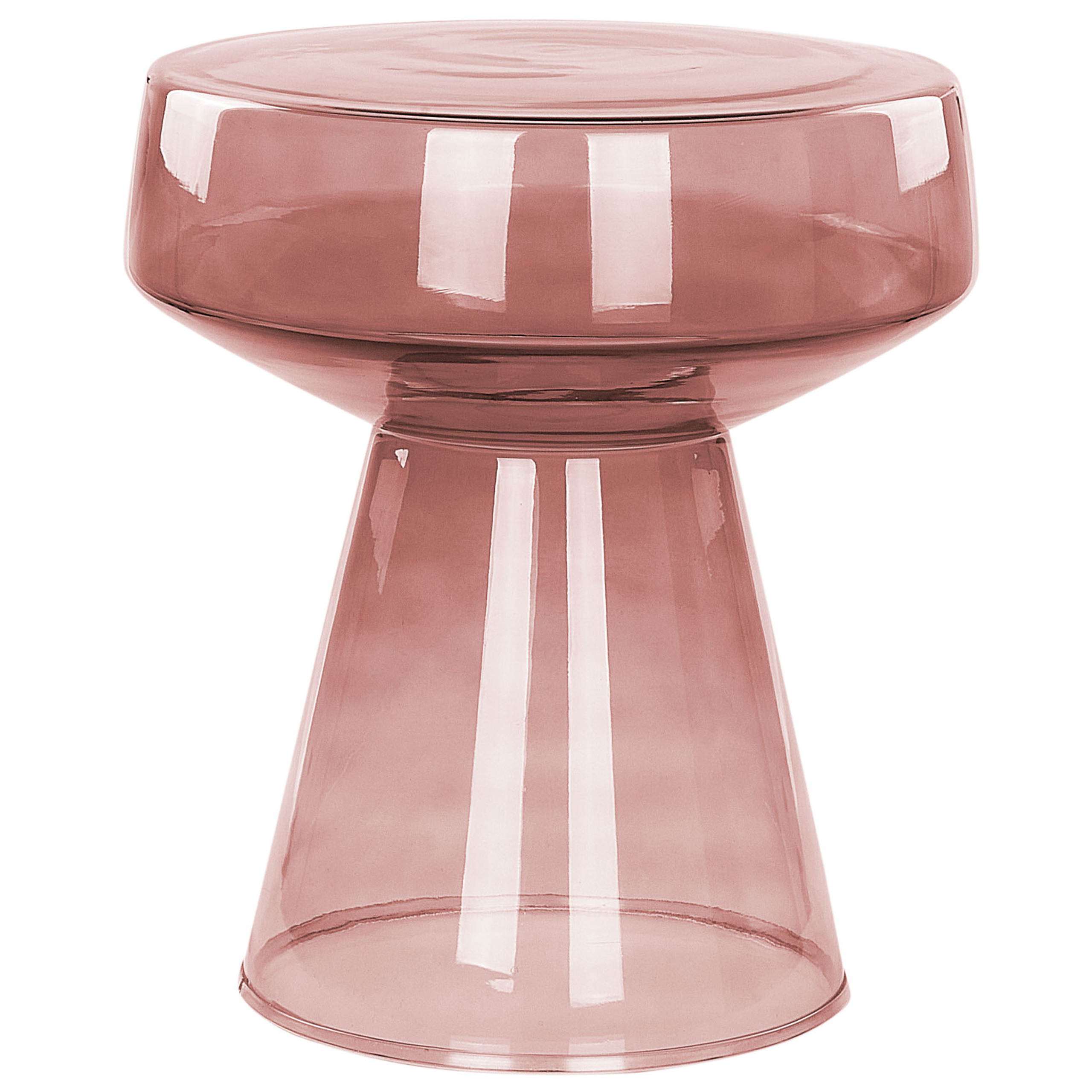 Bijzettafel glas donkerrood LAGUNA