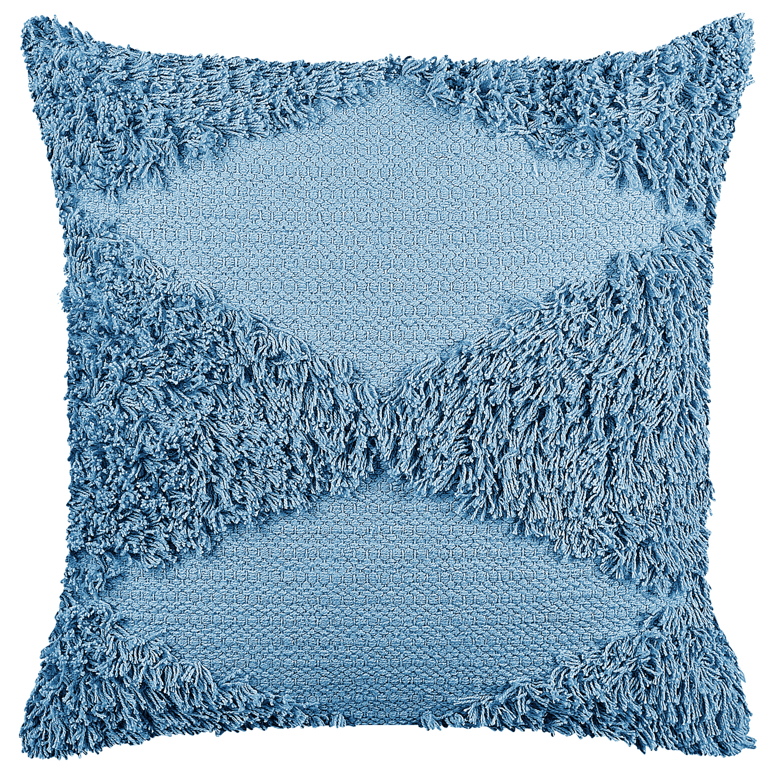 Sierkussen Getuft Katoen Blauw RHOEO 45 x 45 cm