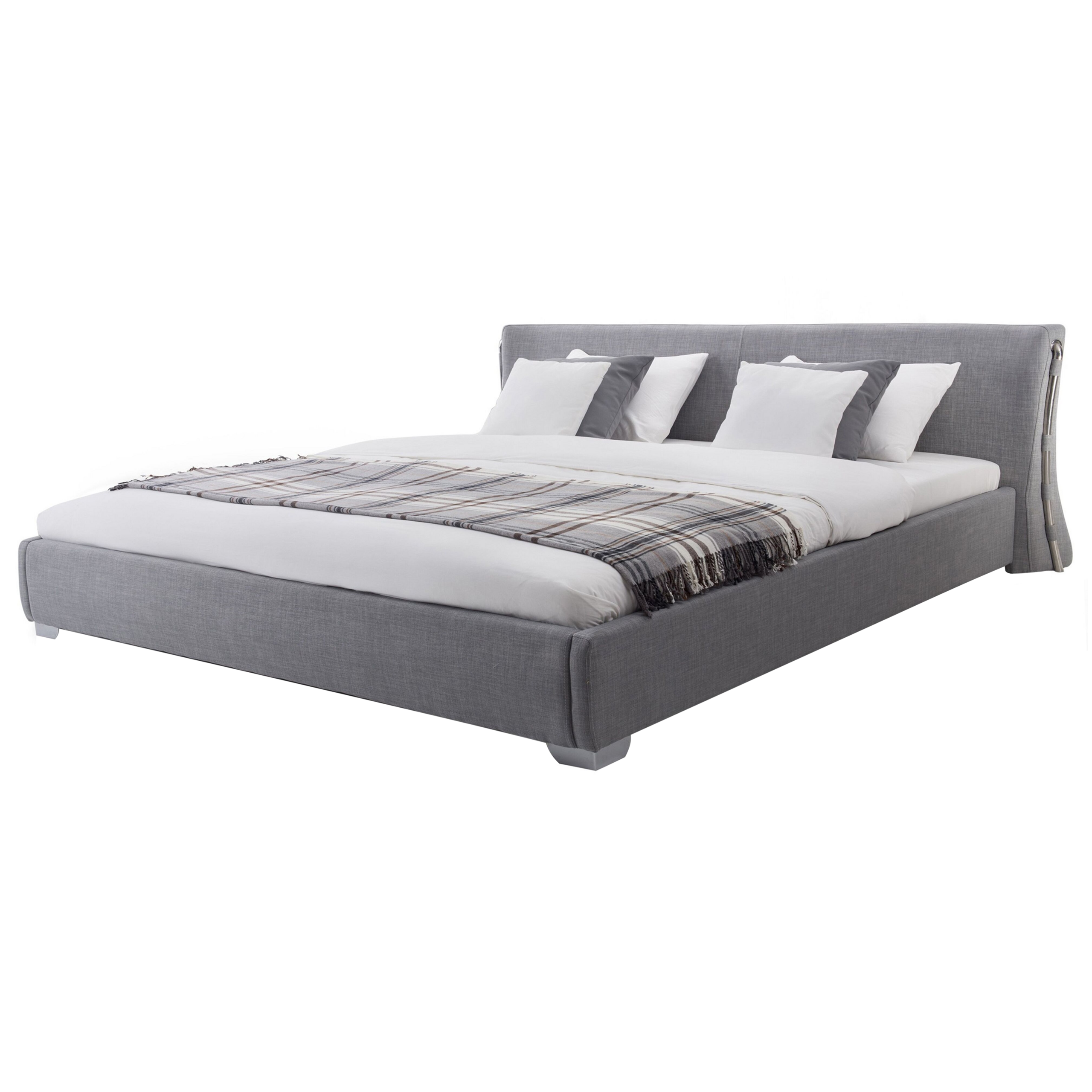 Waterbed stof grijs 180 x 200 cm PARIS
