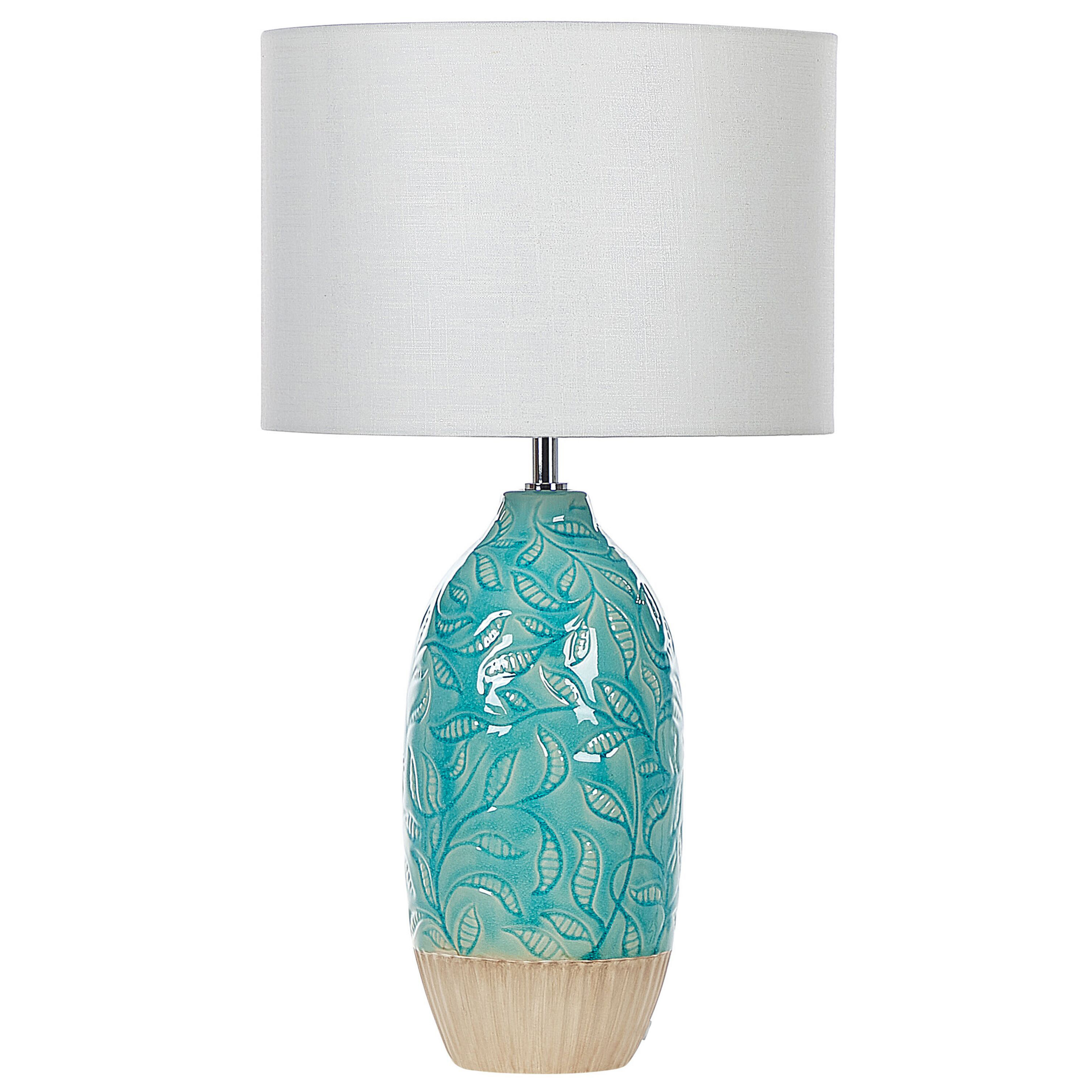 Tafellamp keramiek turquoise ATABA