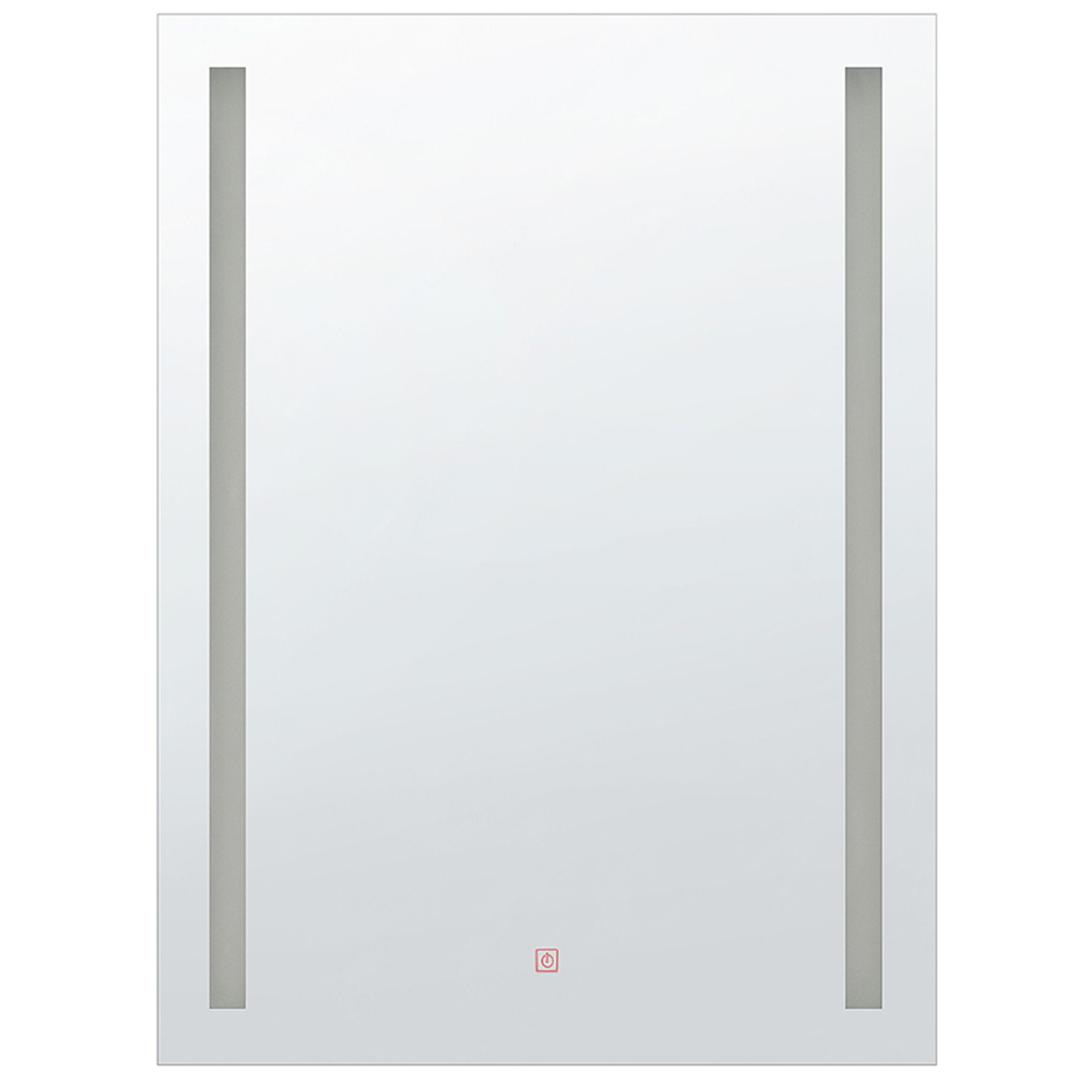 Badkamerspiegel met LED zilver 70 x 90 cm MARTINET