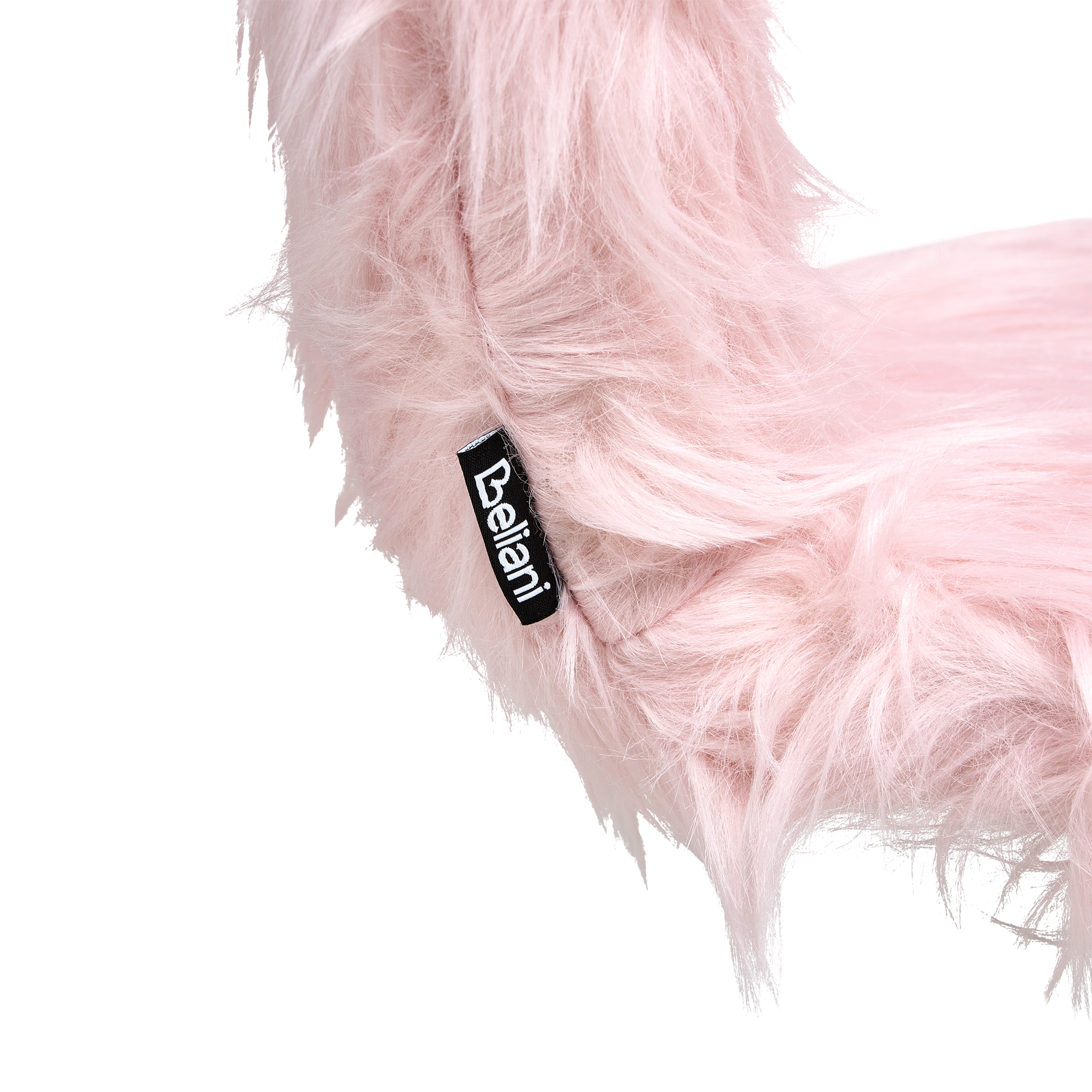 Scaun de birou MARGATE Blană artificială Roz pastel [9]