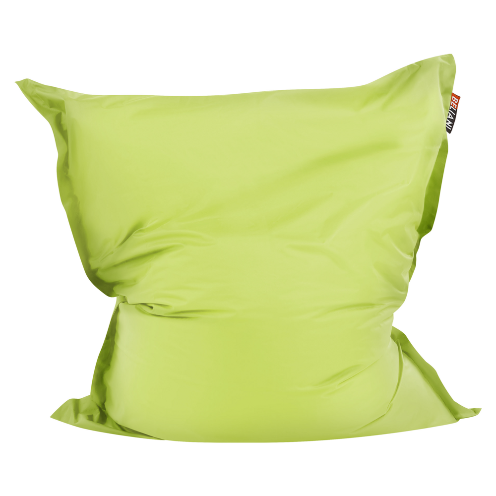 Image of Pouf seduta poltrona sacco Grande colore Verde con Zip 140 x 180 cm soggiorno cameretta