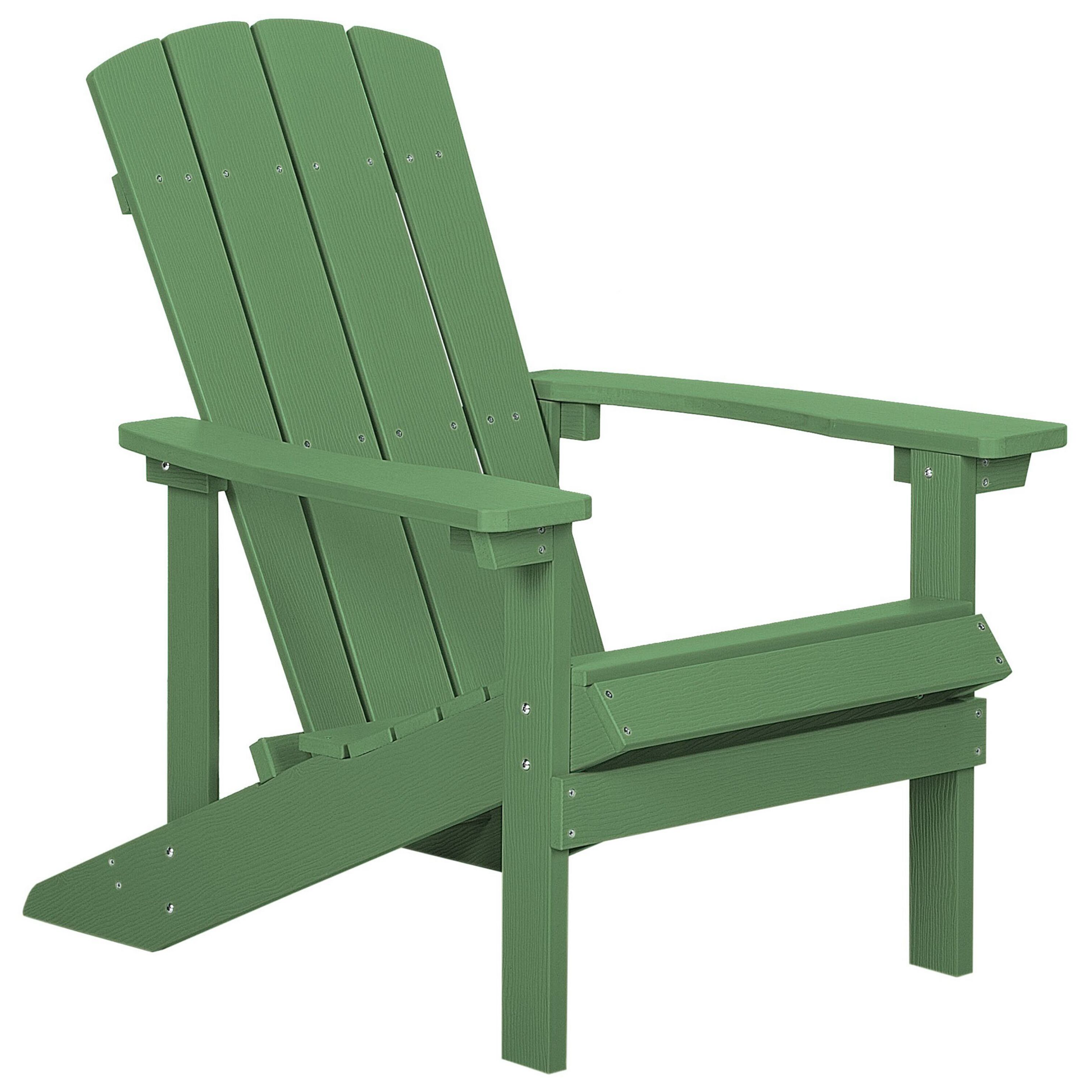 Tuinstoel Bewerkt hout Groen ADIRONDACK