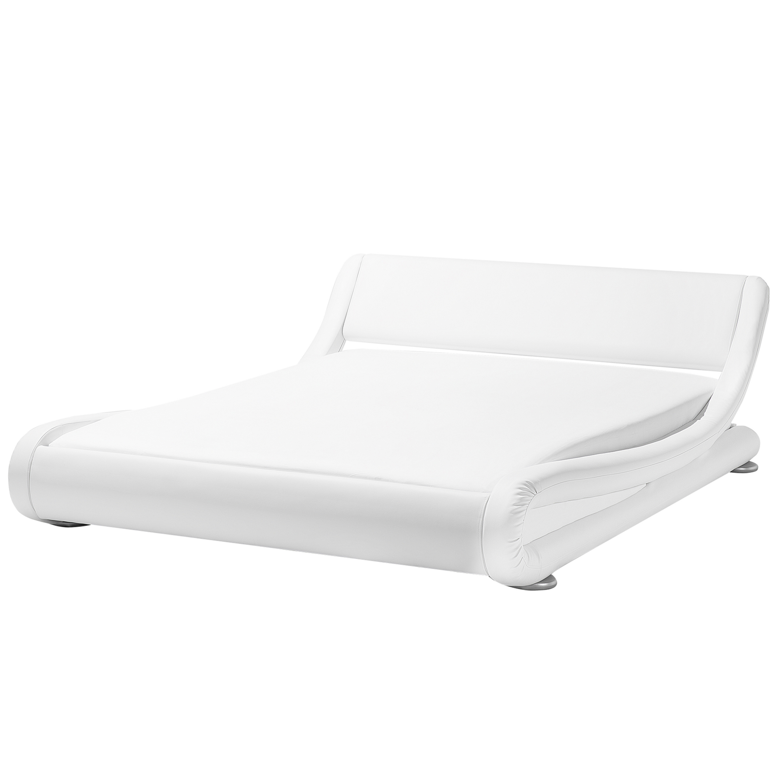 Bed kunstleer wit 180 x 200 cm AVIGNON