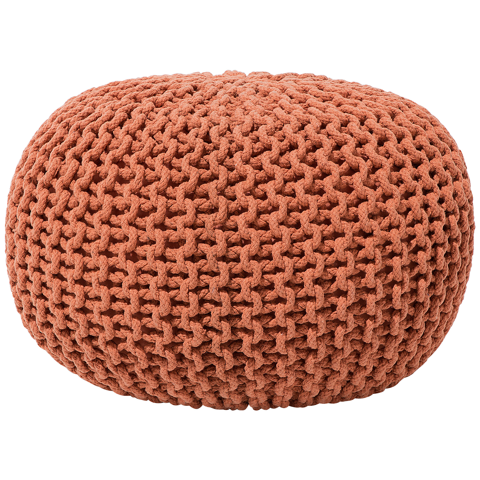 Poef katoen koper 50 x 35 cm CONRAD