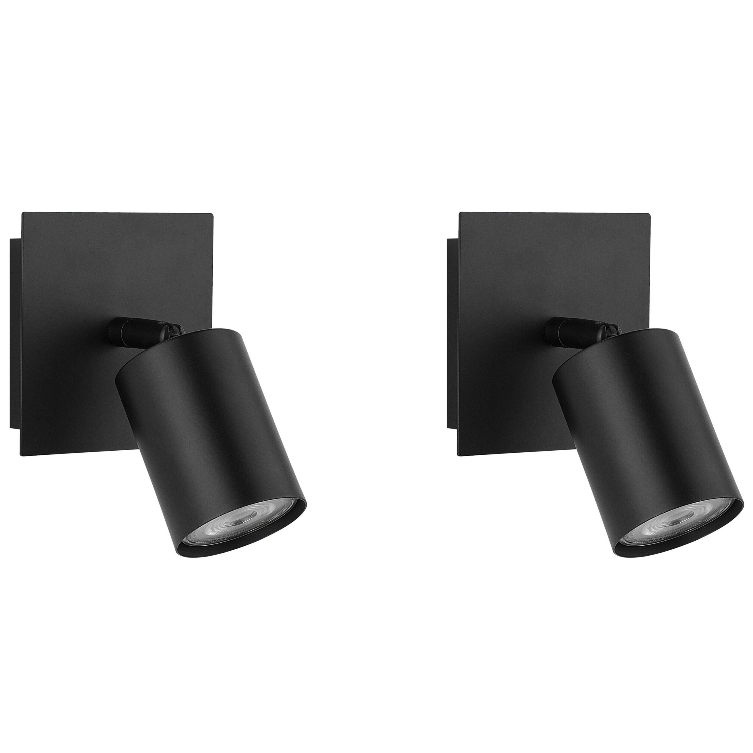 Wandlamp set van 2 zwart TIGRIS
