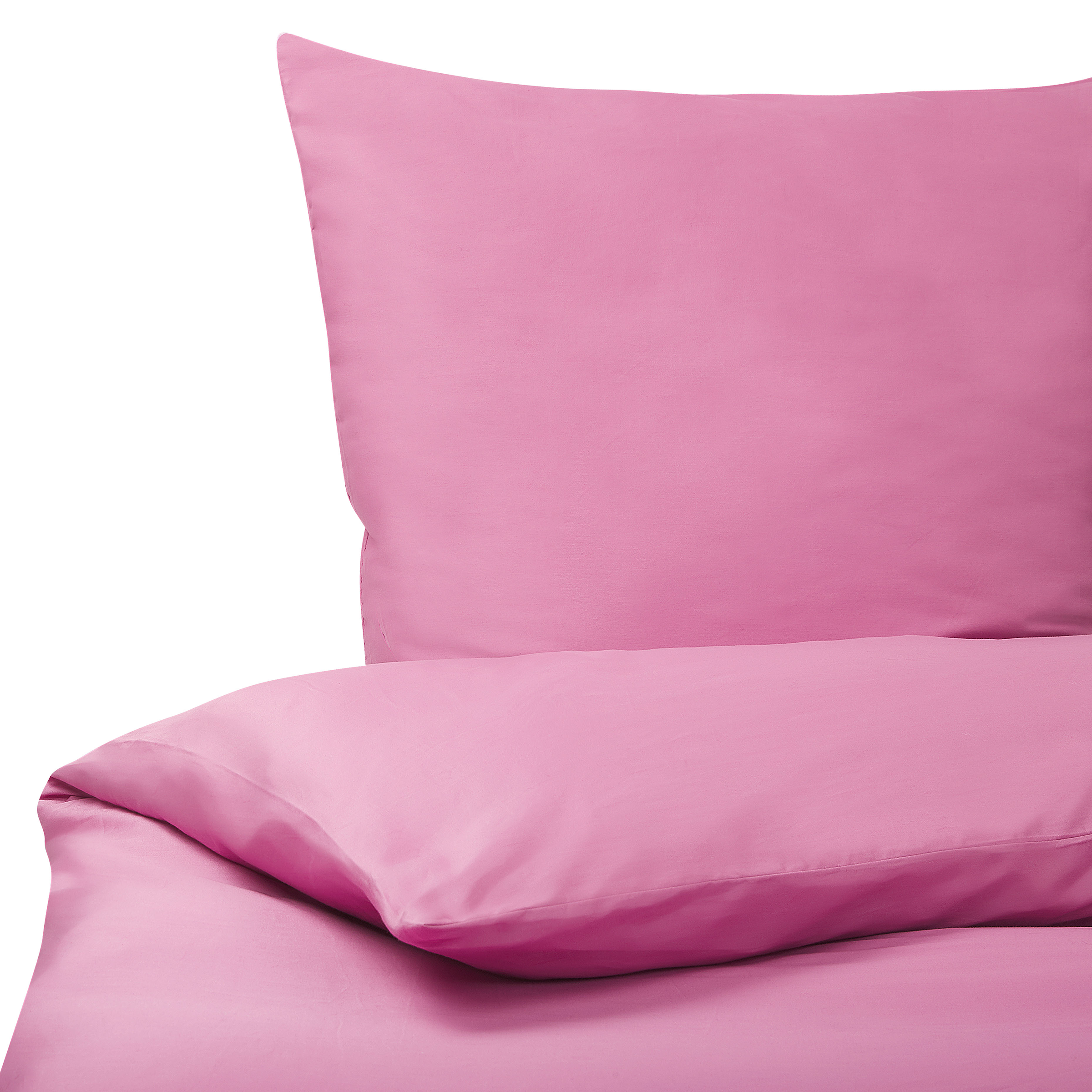 Dekbedovertrekset roze katoensatijn 200 x 220 cm HARMONRIDGE