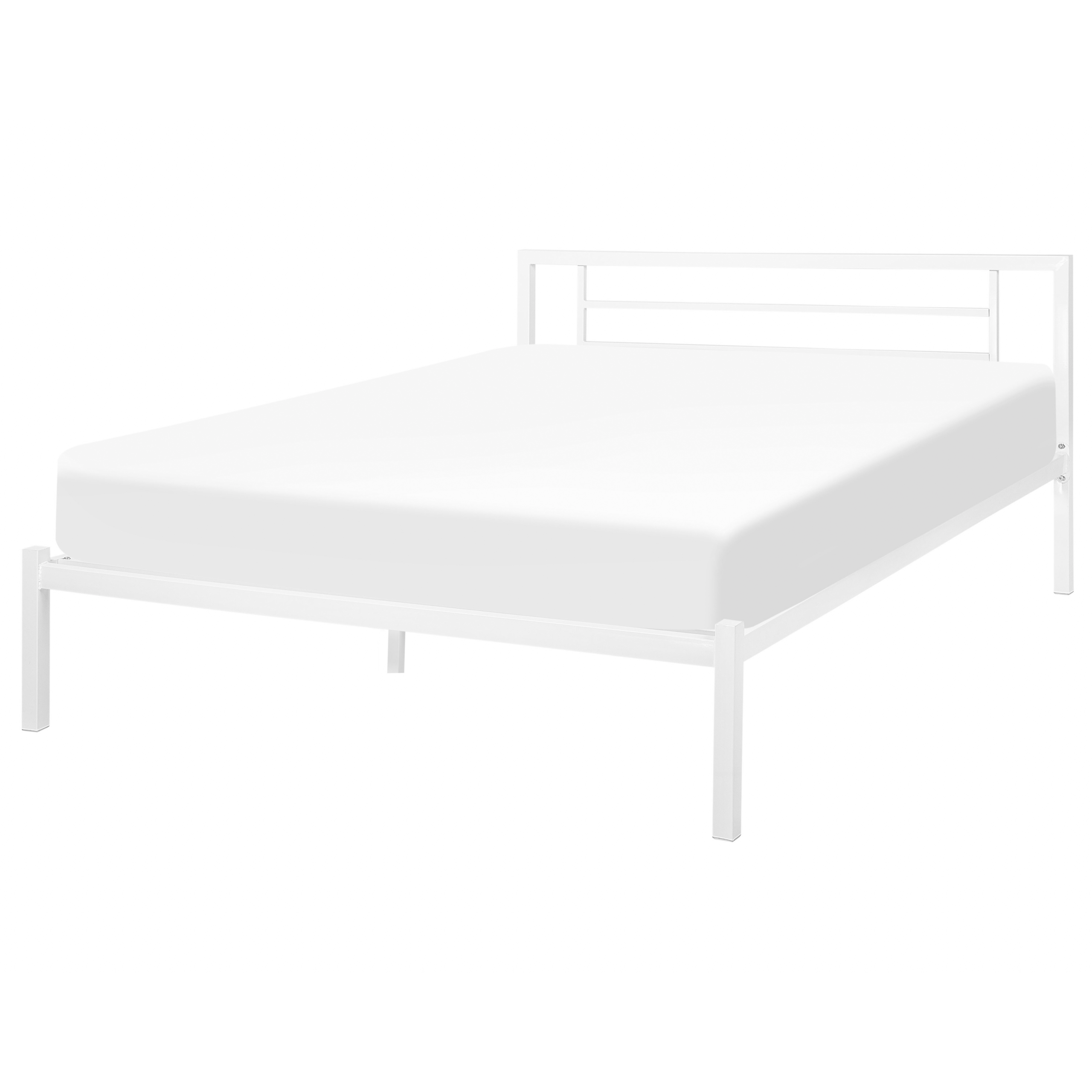 Bed metaal wit 140 x 200 cm CUSSET