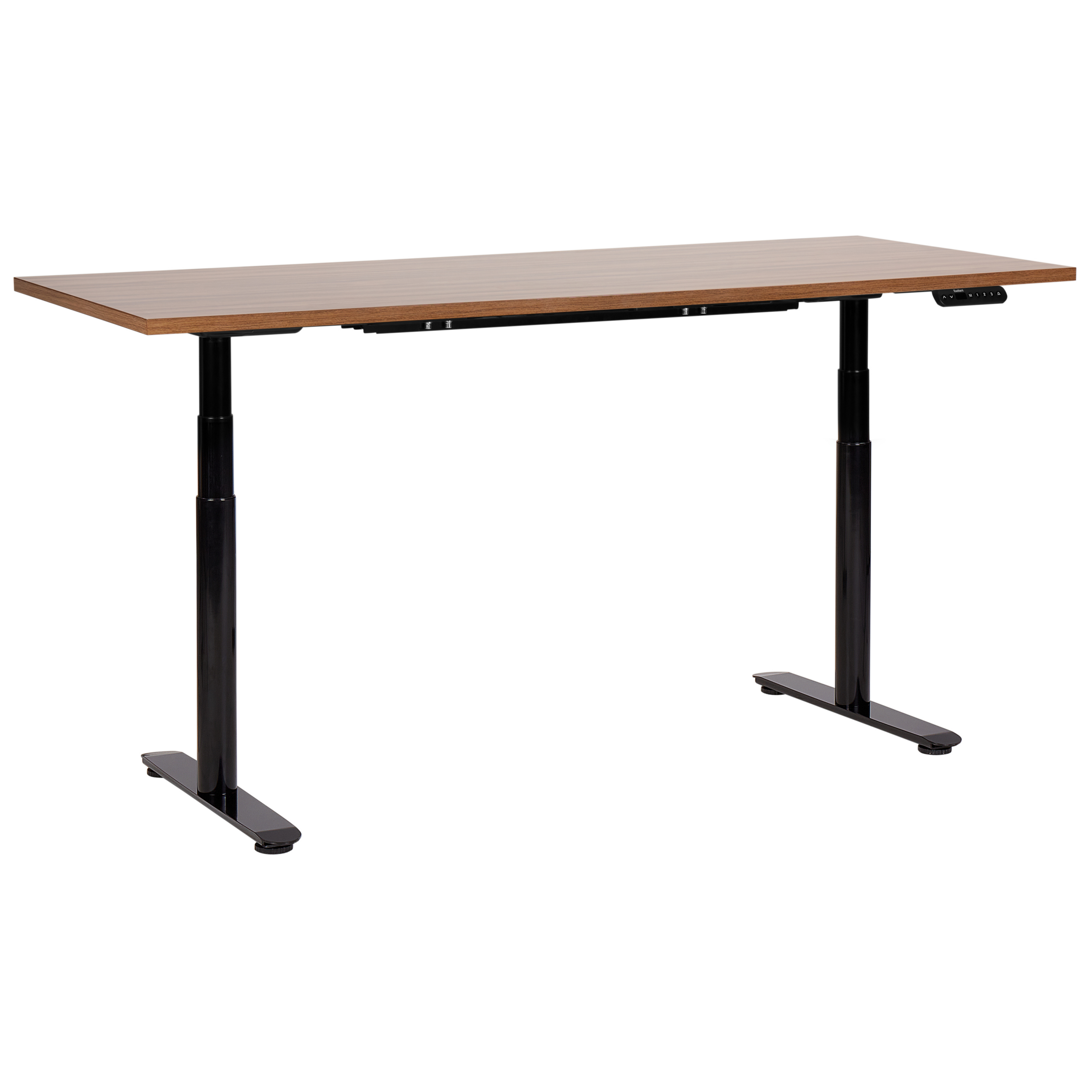 Verstelbaar bureau Elektrisch 180 x 80 cm Donkere houtkleur DESTIN IV Diverse Formaten