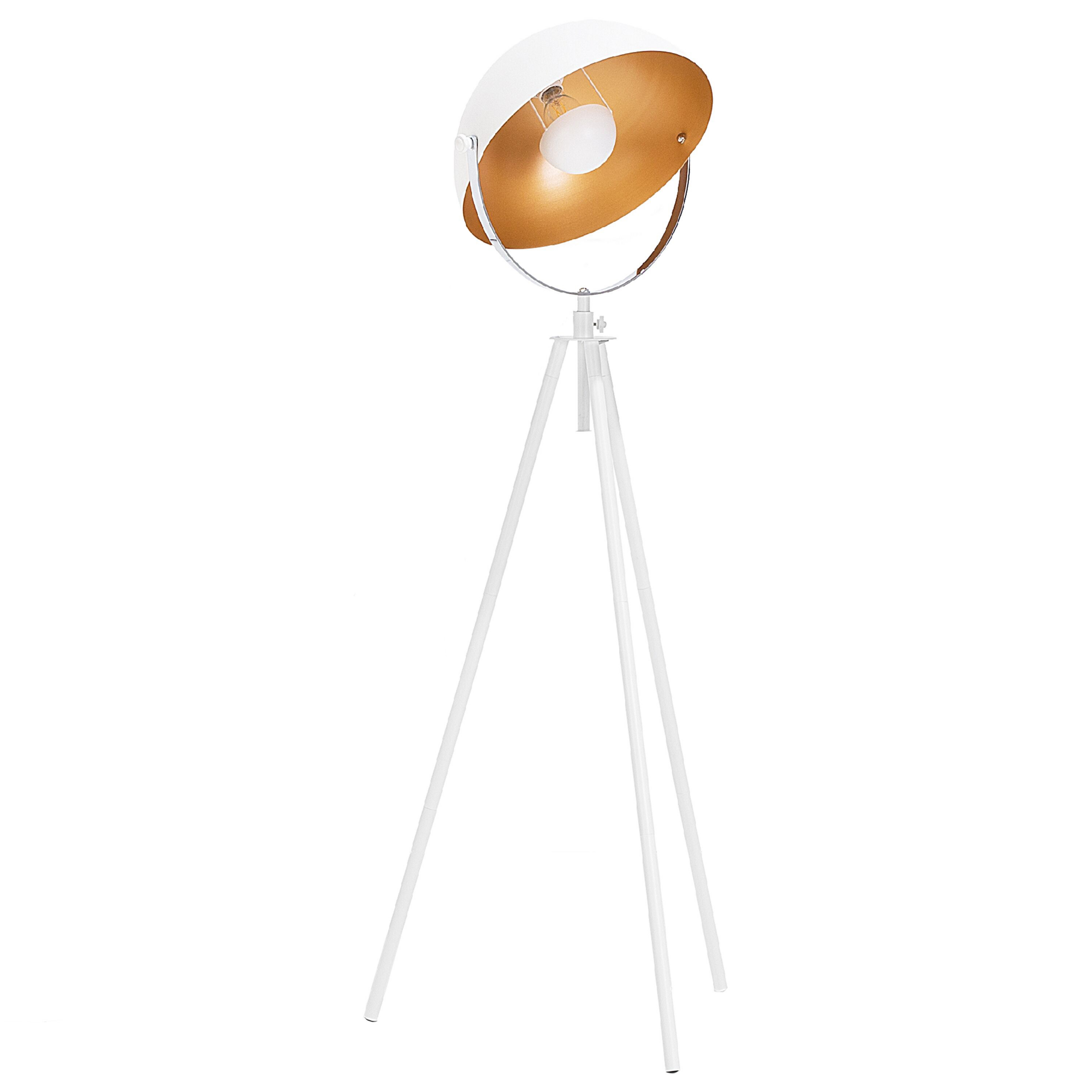 Staande lamp wit/goud THAMES