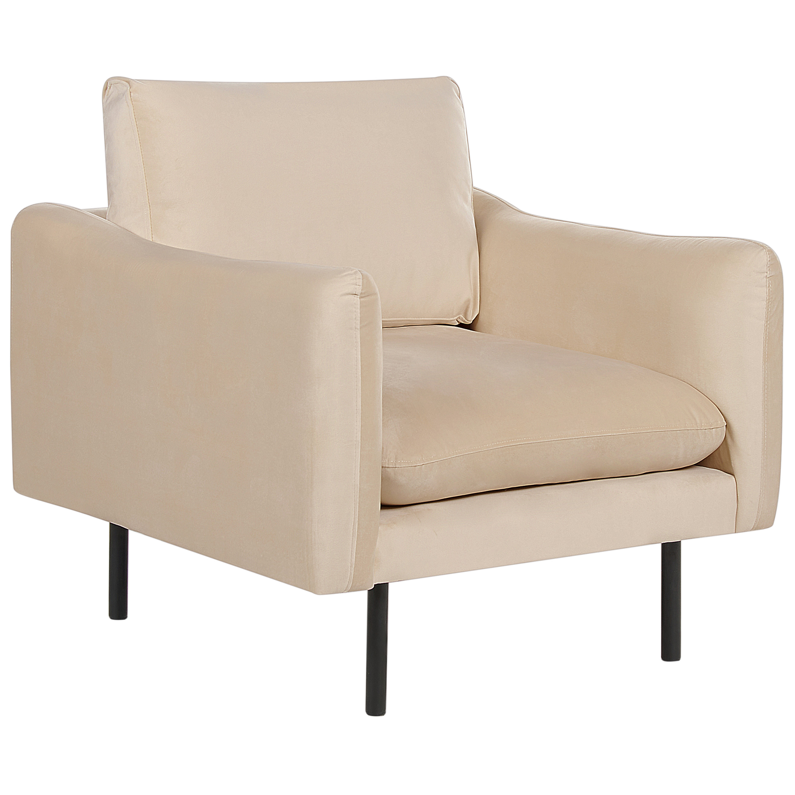 Fauteuil Fluweel Beige VINTERBRO