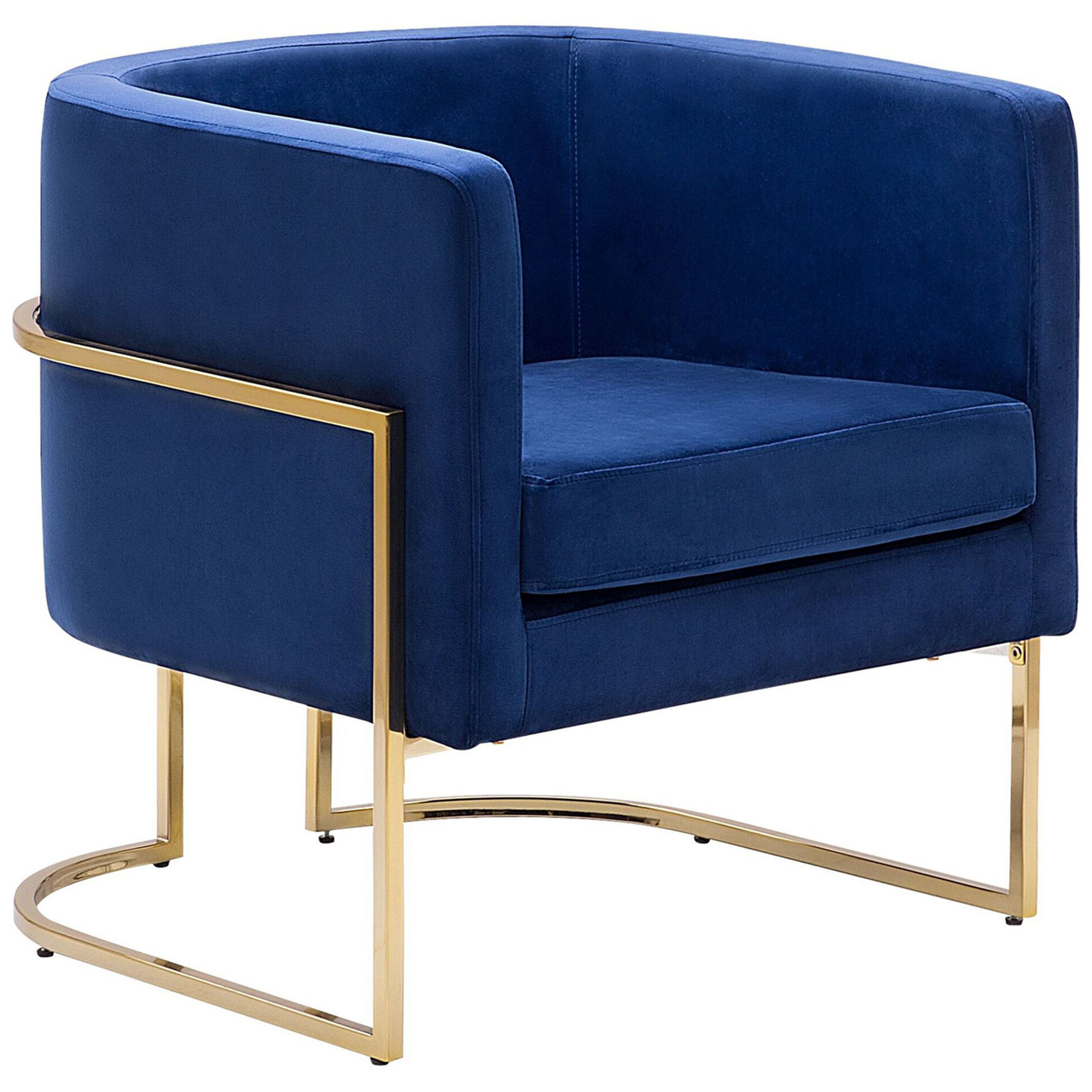 Fauteuil Fluweel Donkerblauw SIRKKA