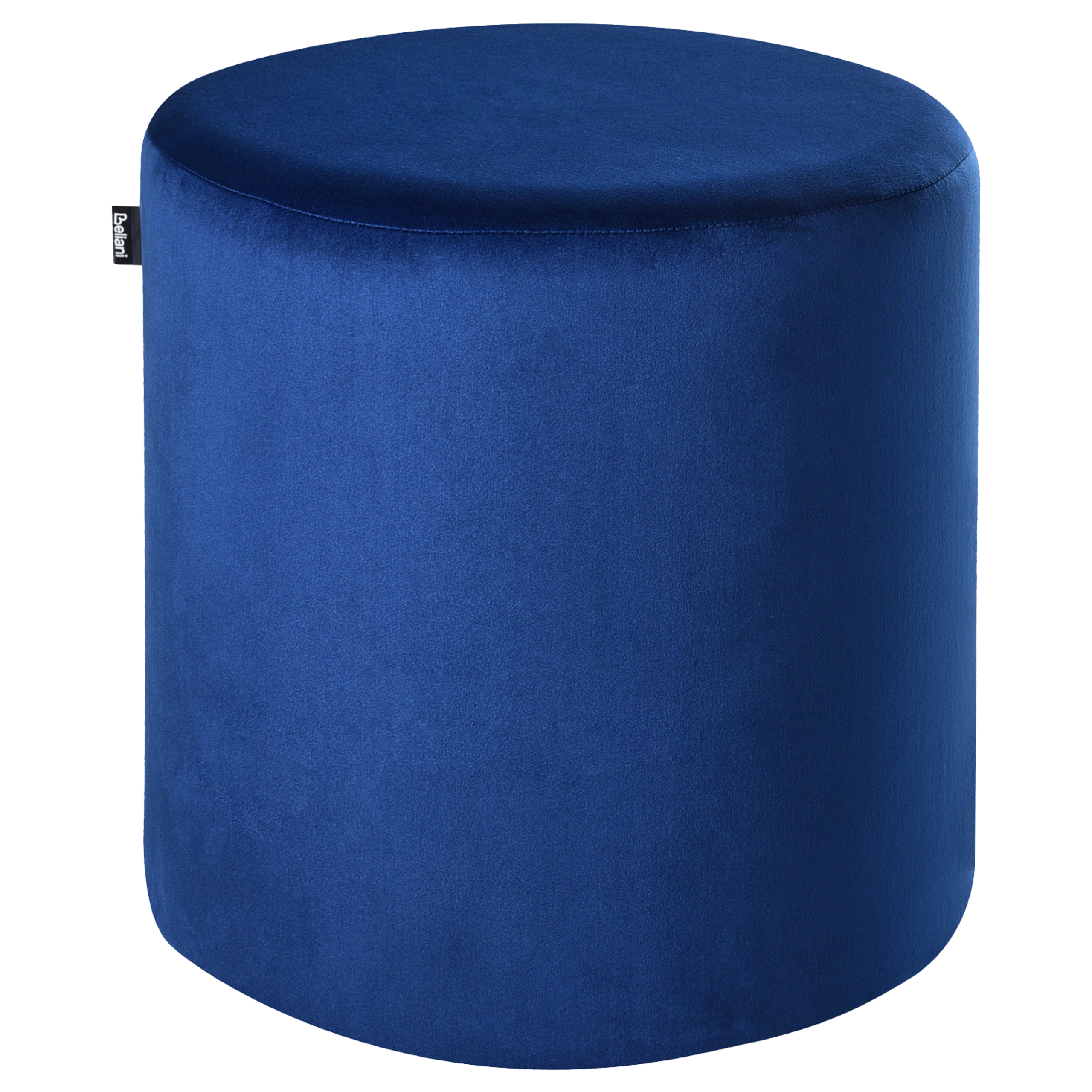 Poef fluweel donkerblauw LOVETT