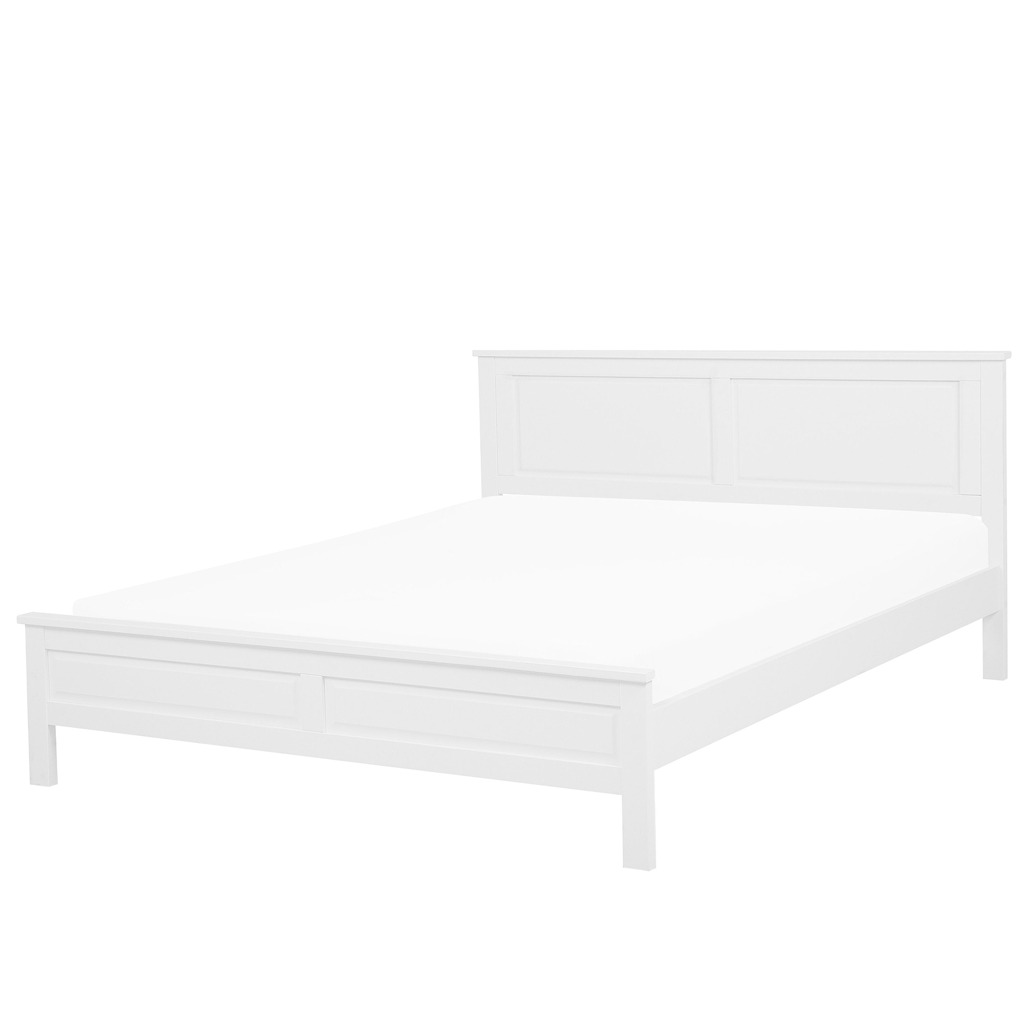 Bed hout wit 160 x 200 cm OLIVET