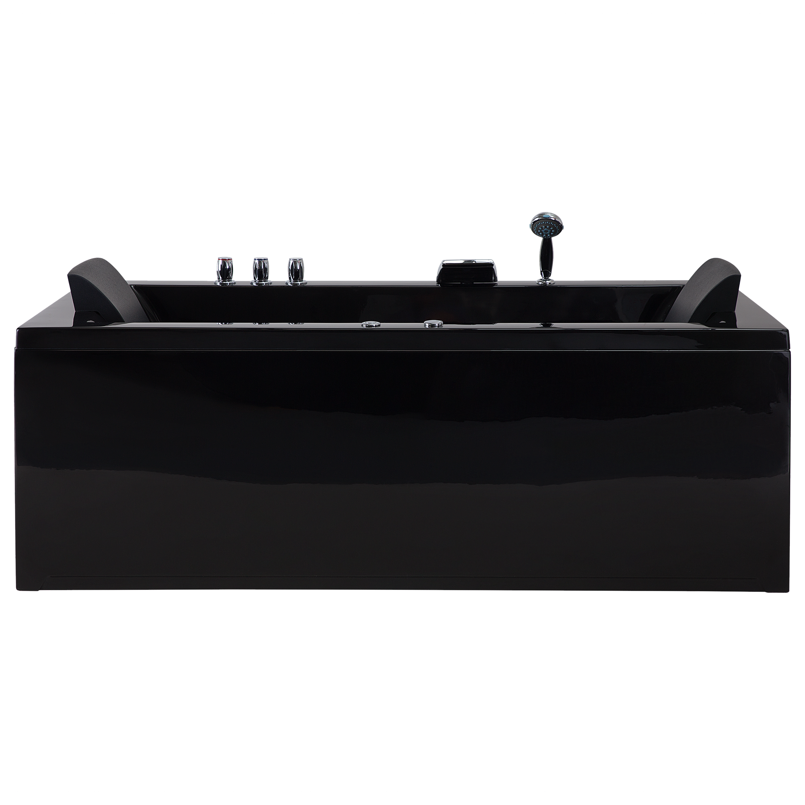 Whirlpool LED zwart 183 x 90 cm linkszijdig VARADERO