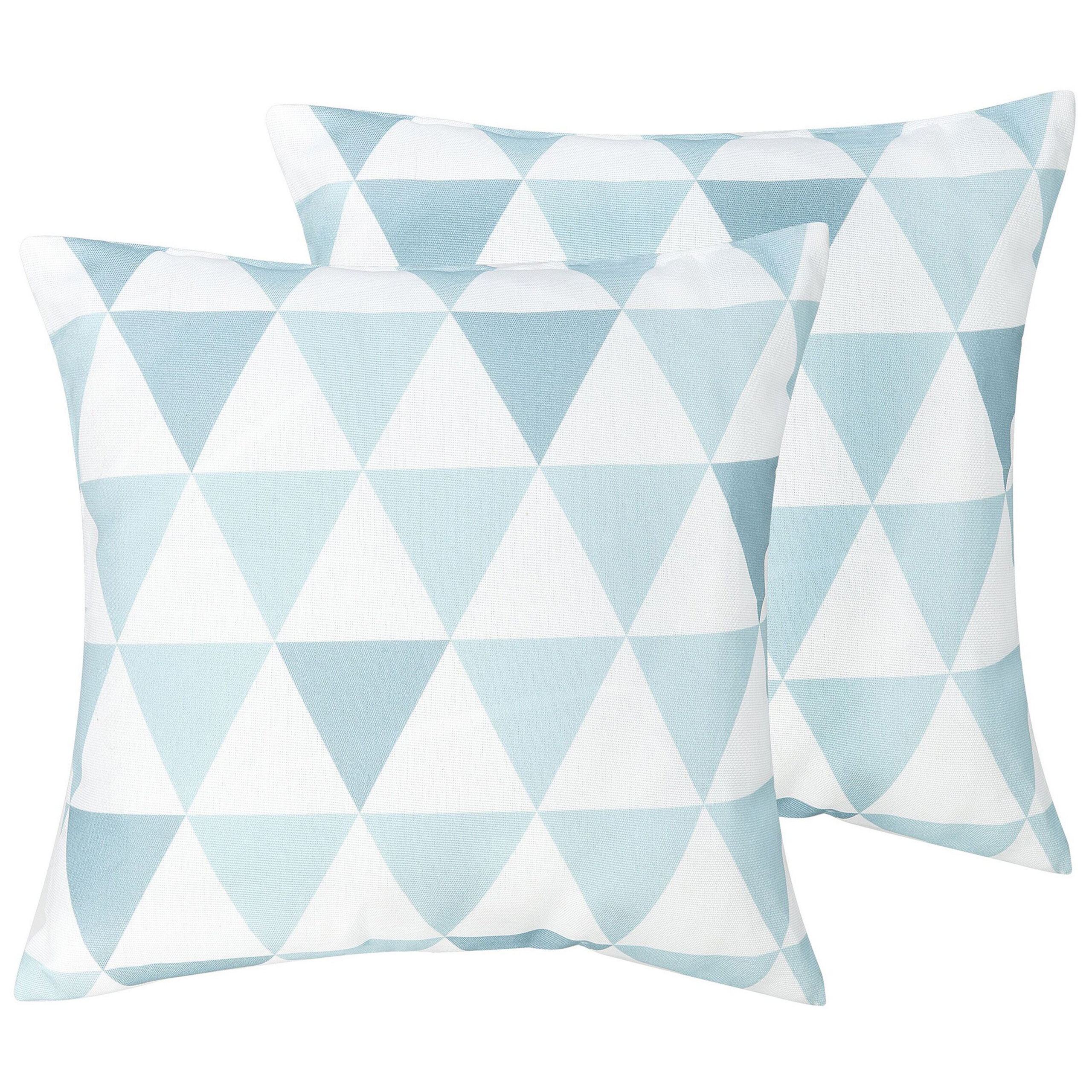 Set van 2 kussens Blauw TRIFOS 40 x 40 cm