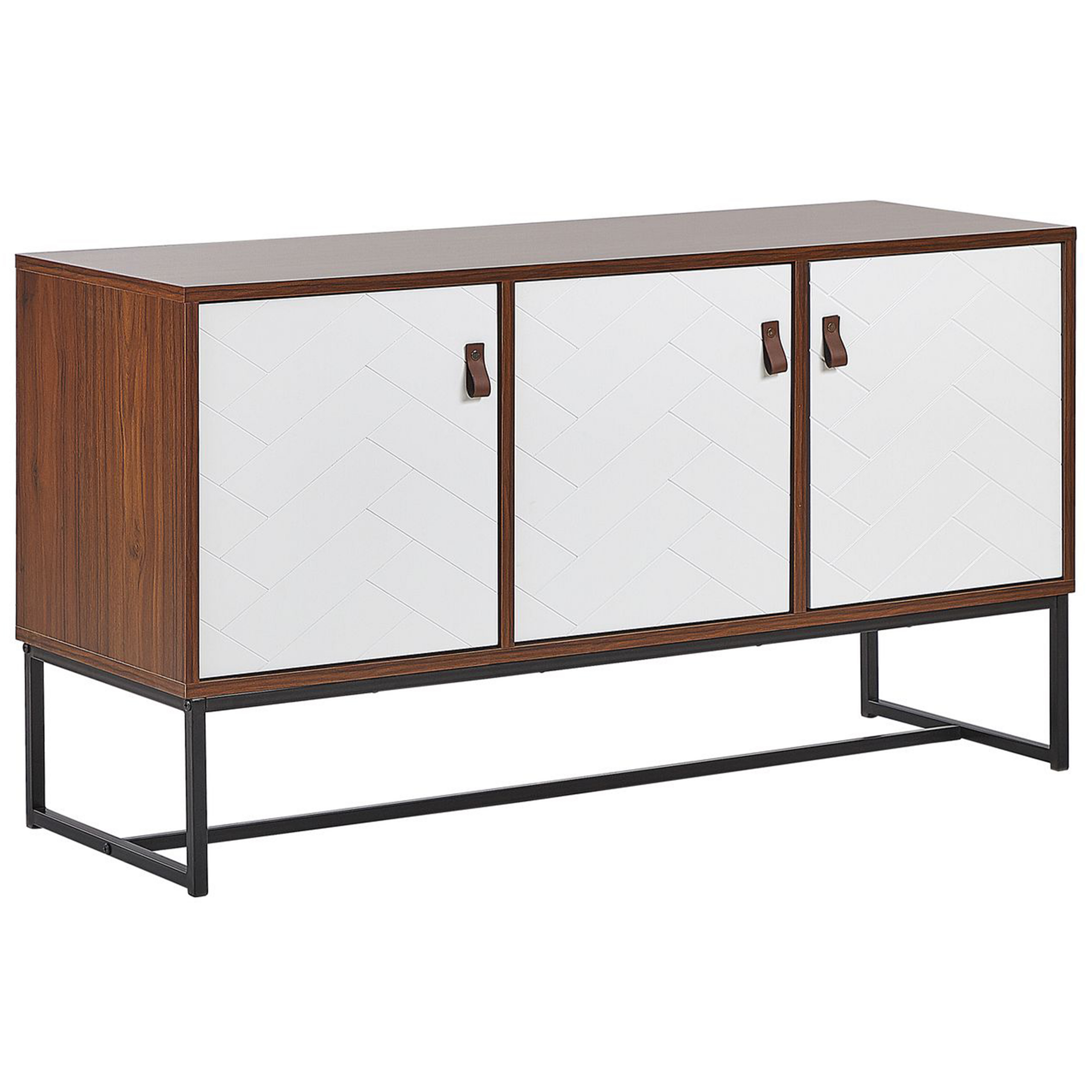 Dressoir donkerbruin/wit NUEVA