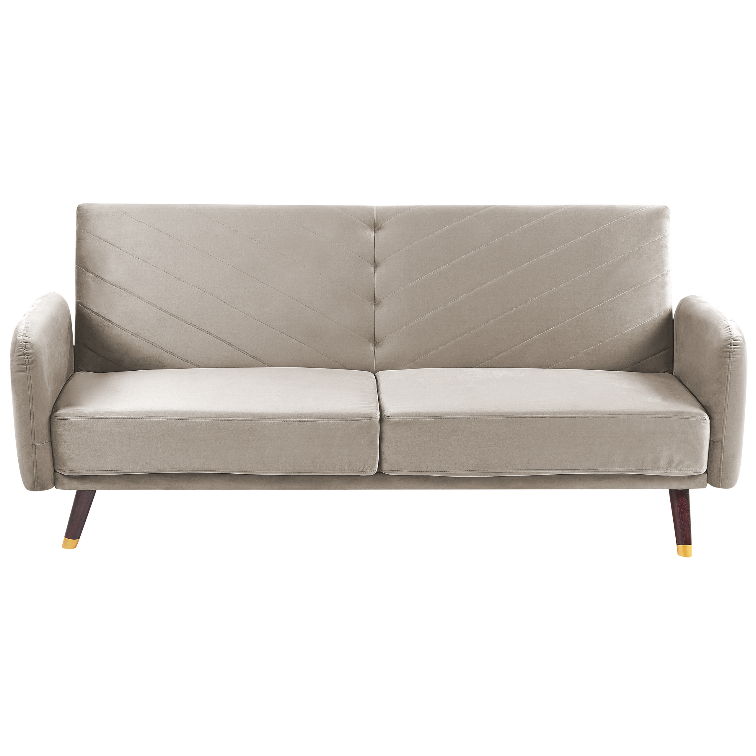 Slaapbank Fluweel Taupe SENJA