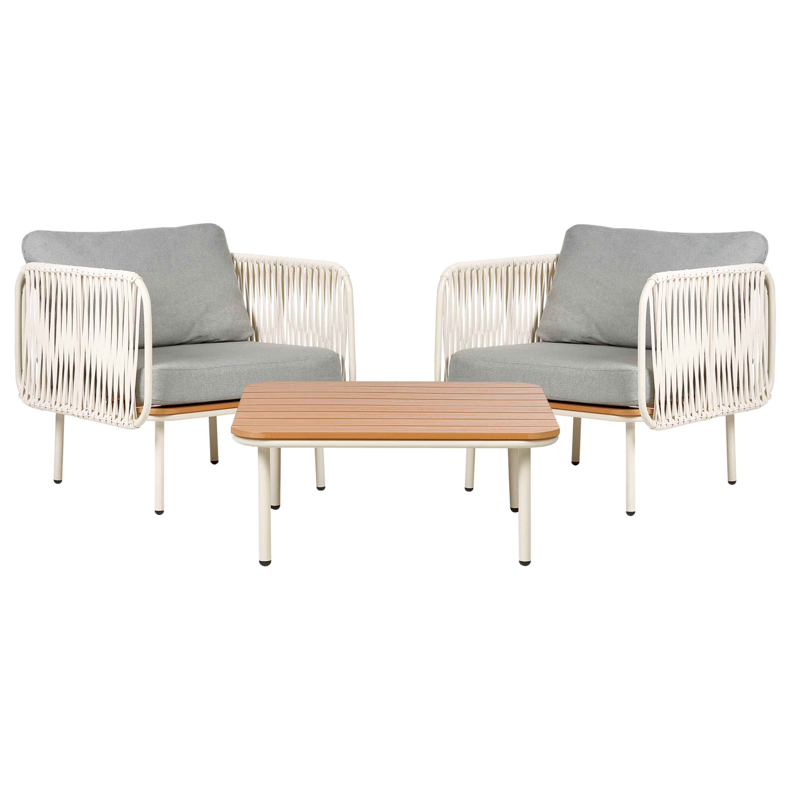 Loungeset Aluminium Grijs SENISE